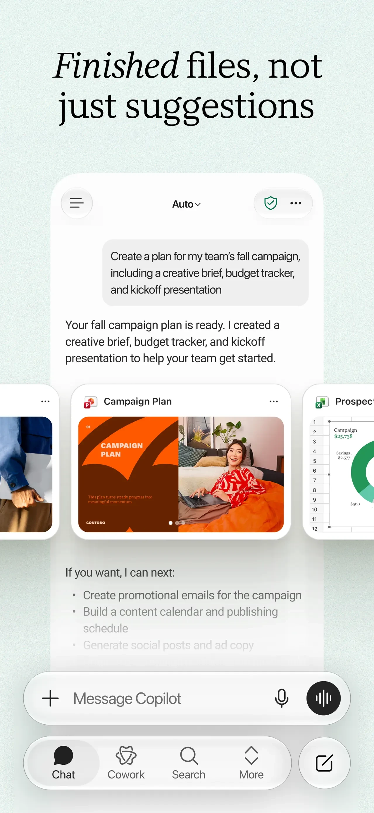 Microsoft Copilot app store screenshot 3 — Unknown (iOS)