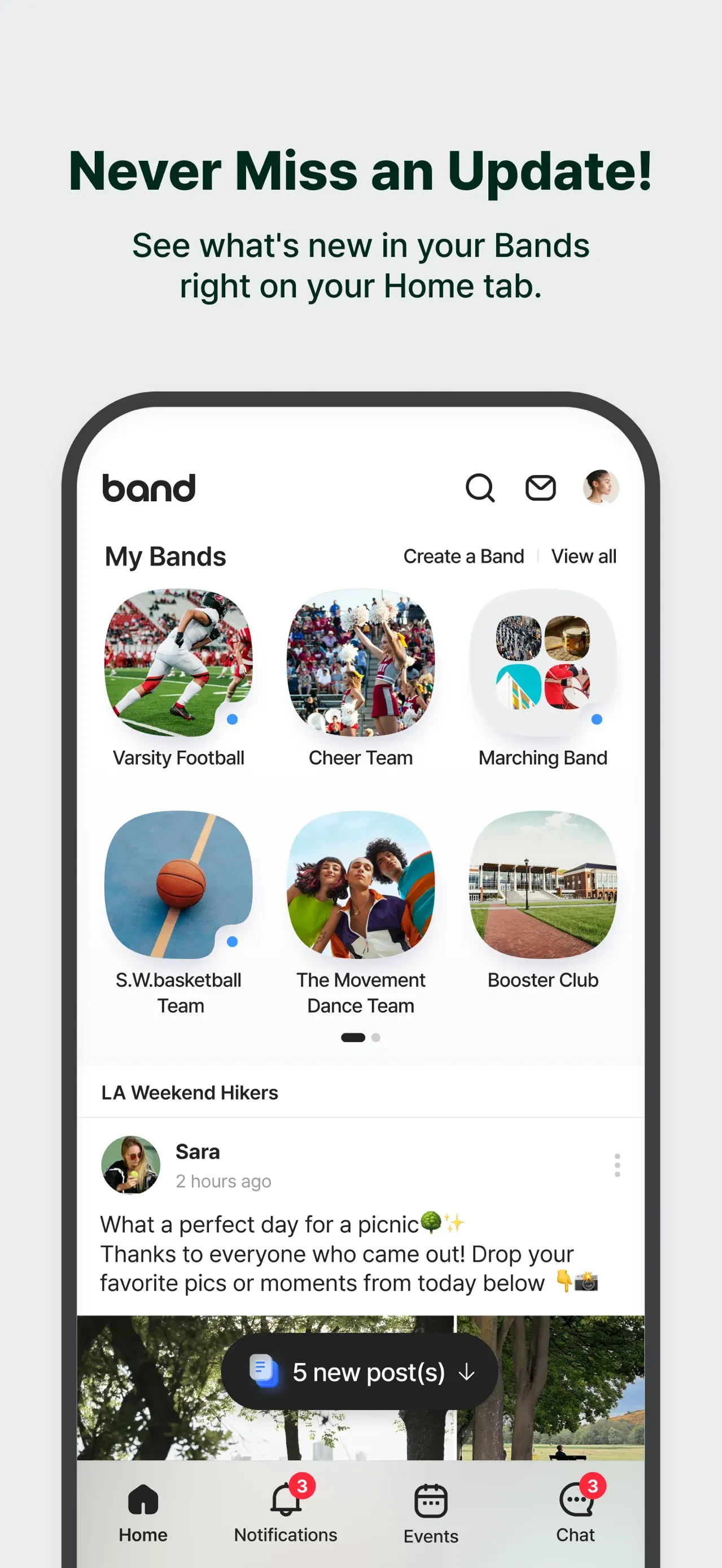 BAND - App for all groups app store screenshot 3 — Unknown (iOS)