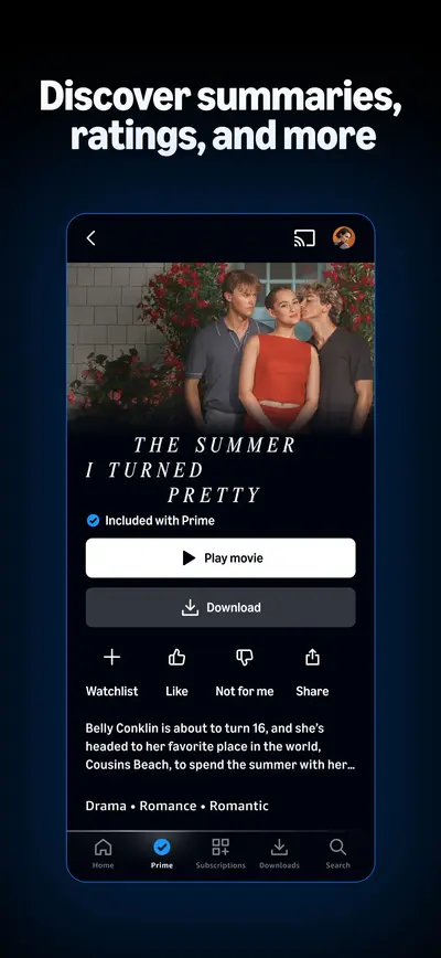 Amazon Prime Video app store screenshot 3 — Entertainment (iOS)