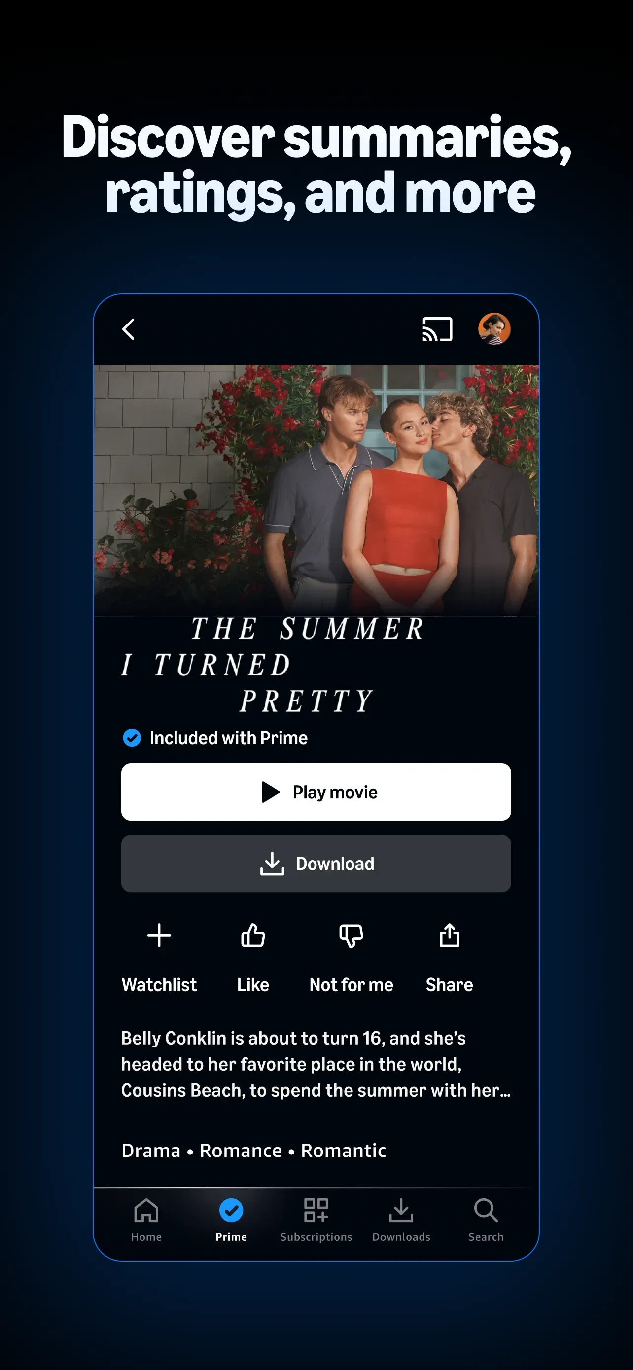 Amazon Prime Video app store screenshot 6 — Entertainment (iOS)