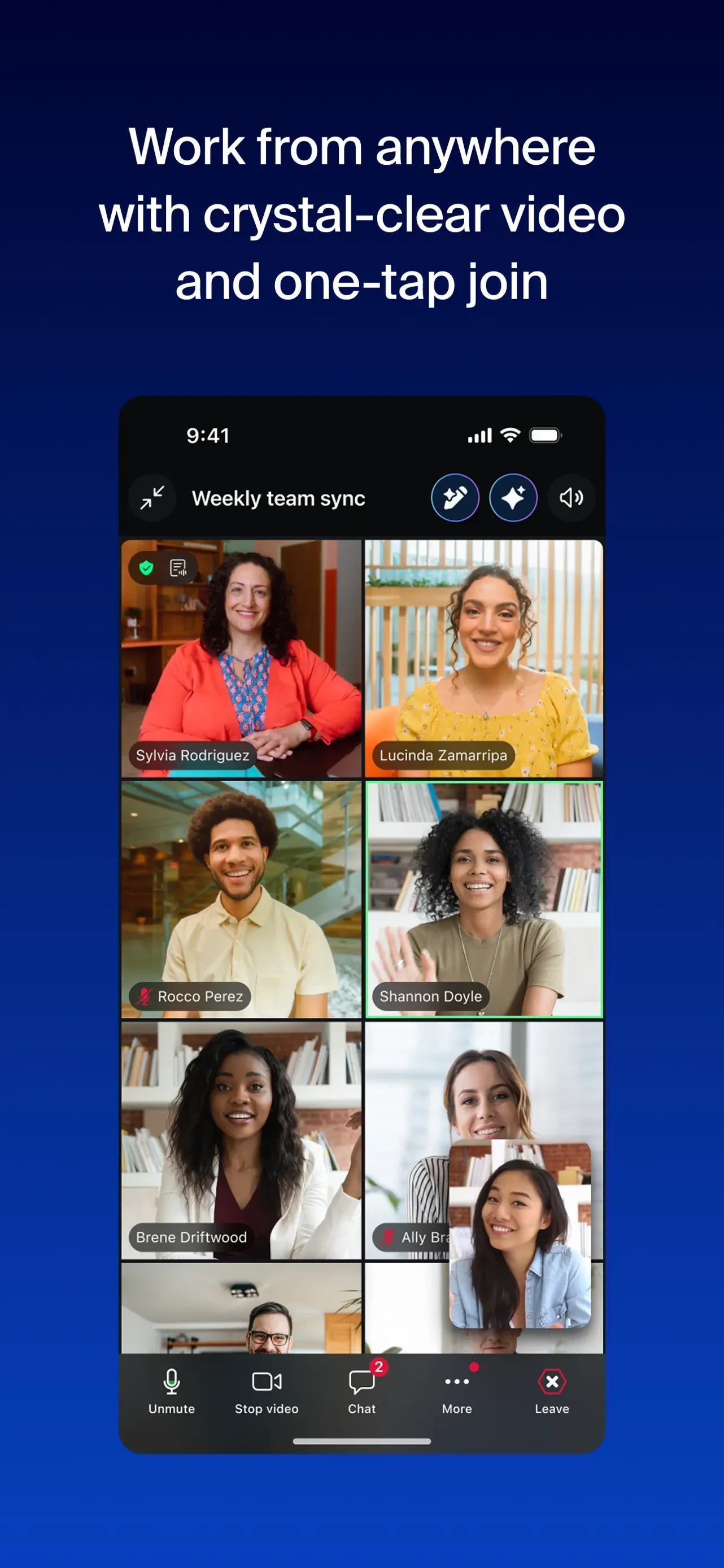 Zoom Workplace app store screenshot 4 — Business (iOS)