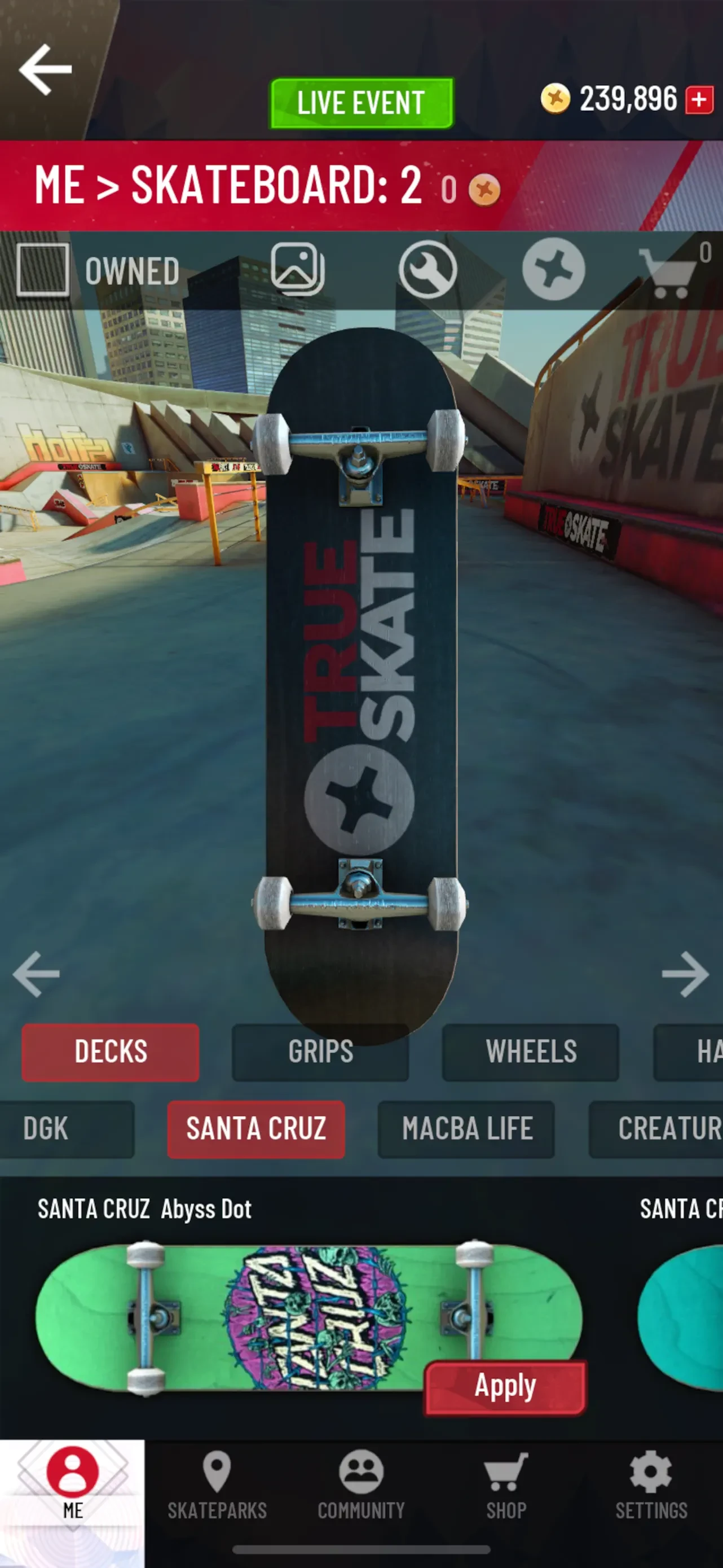 True Skate app store screenshot 4 — Games (iOS)