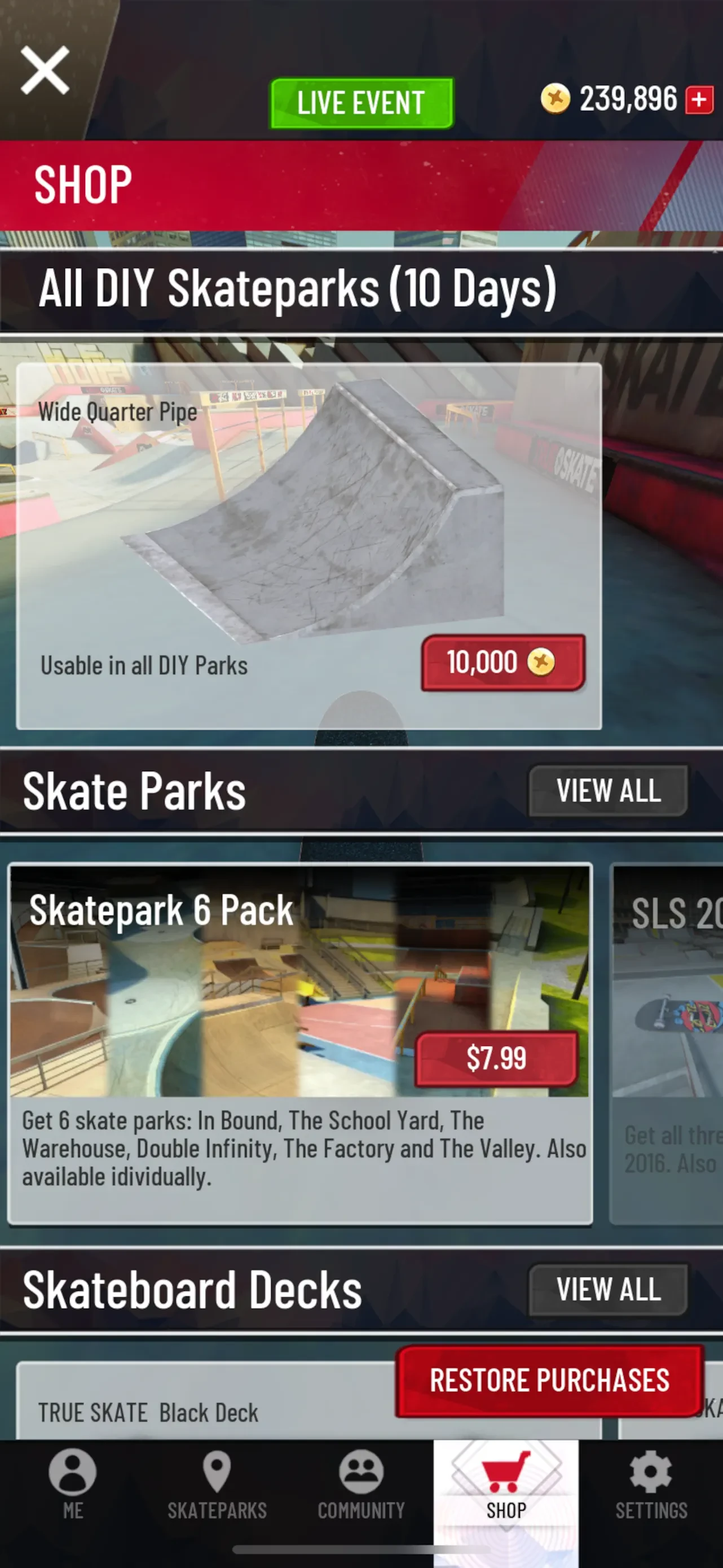 True Skate app store screenshot 6 — Games (iOS)