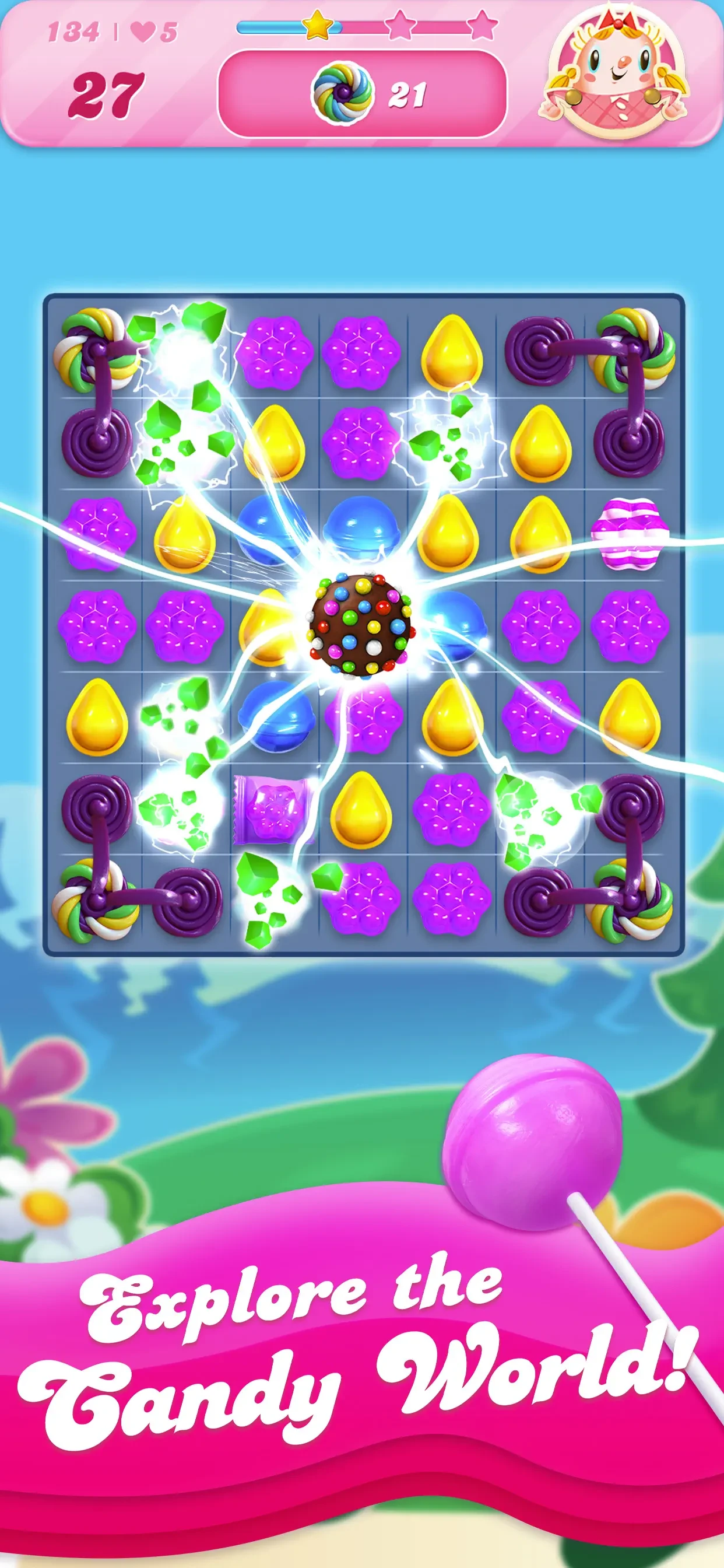 Candy Crush Saga app store screenshot 2 — Games (iOS)