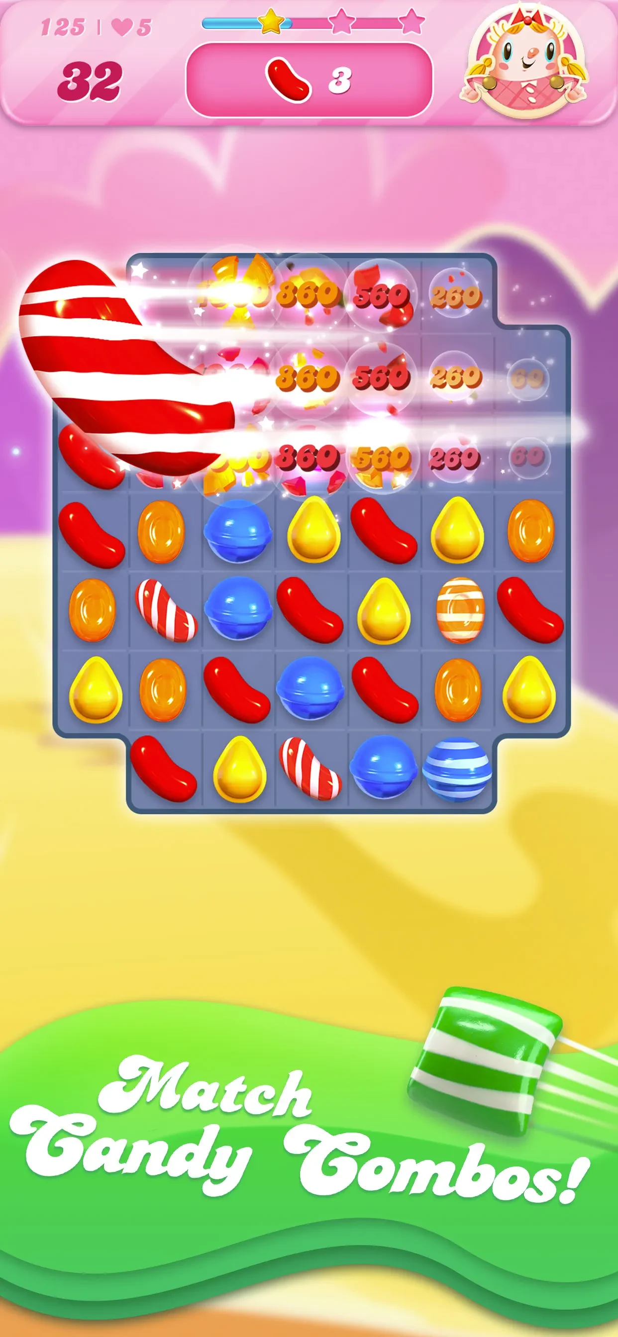 Candy Crush Saga app store screenshot 3 — Games (iOS)