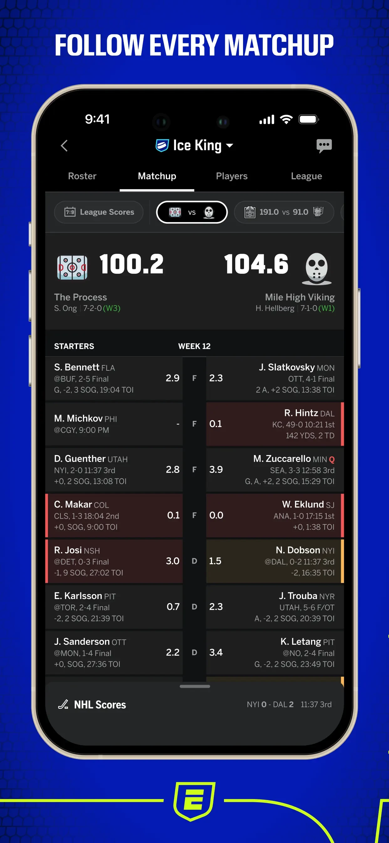 ESPN Fantasy Sports & More app store screenshot 1 — Unknown (iOS)