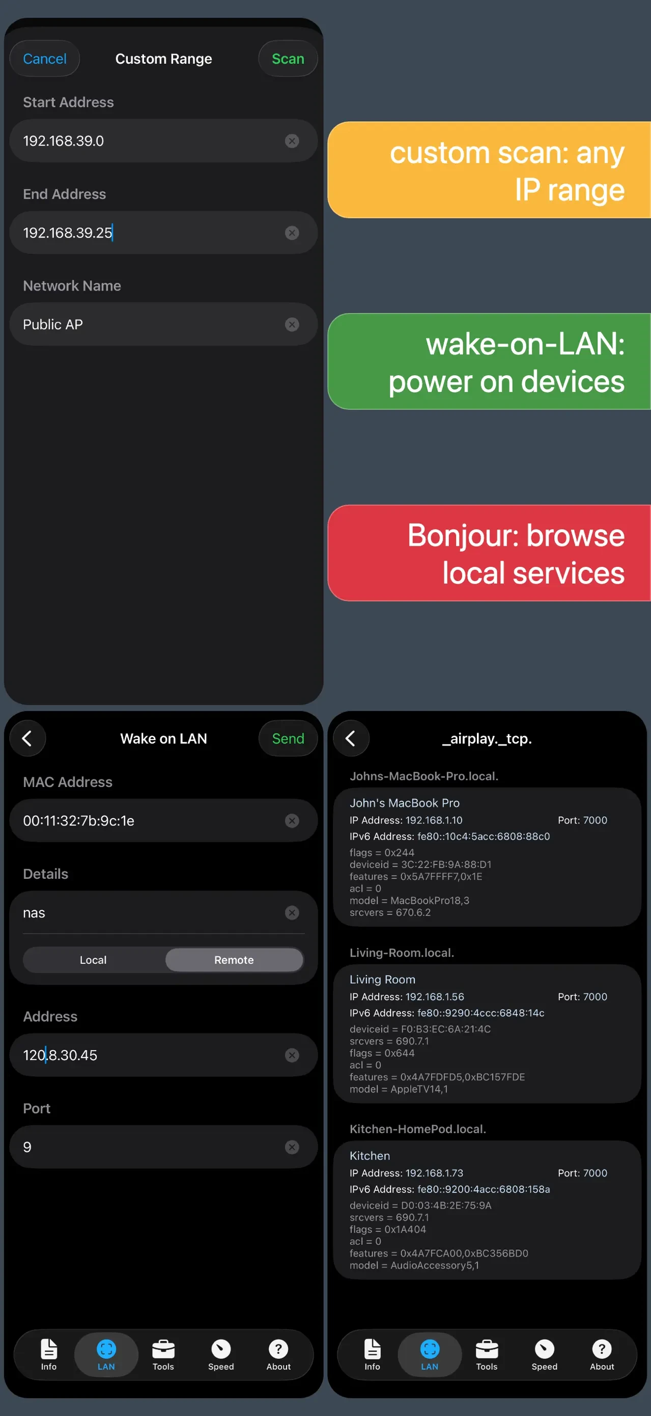 Network Analyzer Pro: IP Tools app store screenshot 2 — Unknown (iOS)