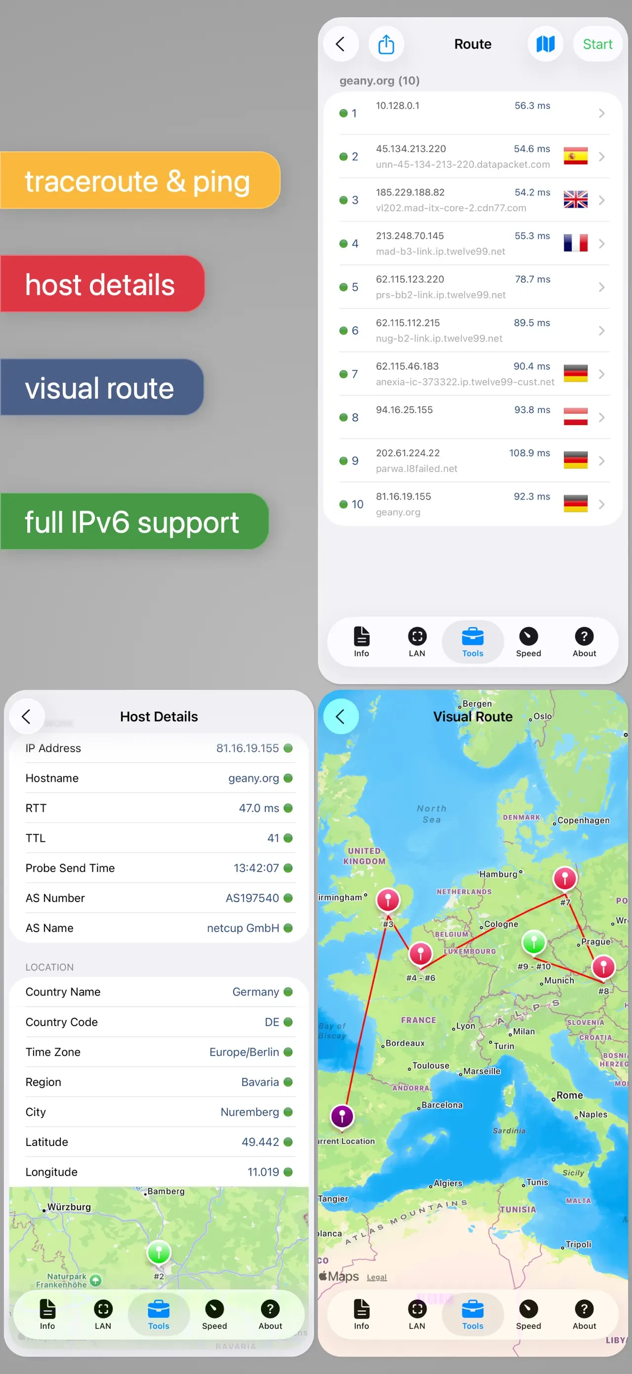 Network Analyzer Pro app store screenshot 1 — Unknown (iOS)