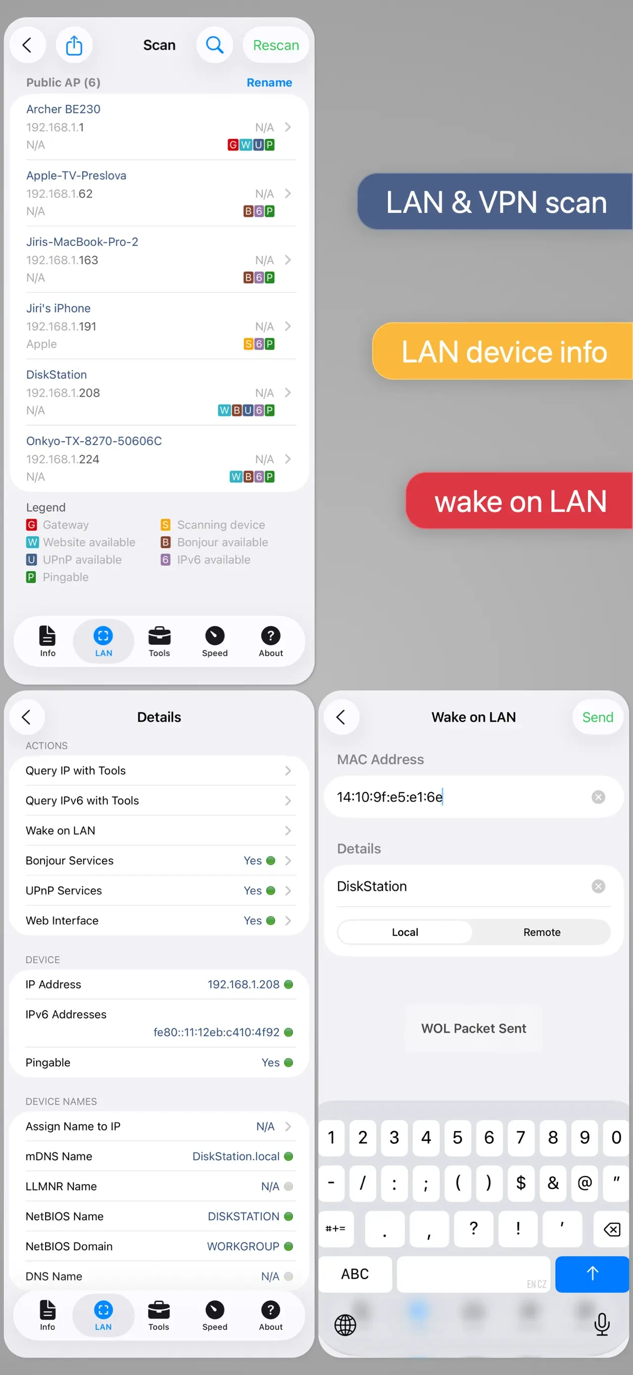 Network Analyzer Pro app store screenshot 2 — Unknown (iOS)