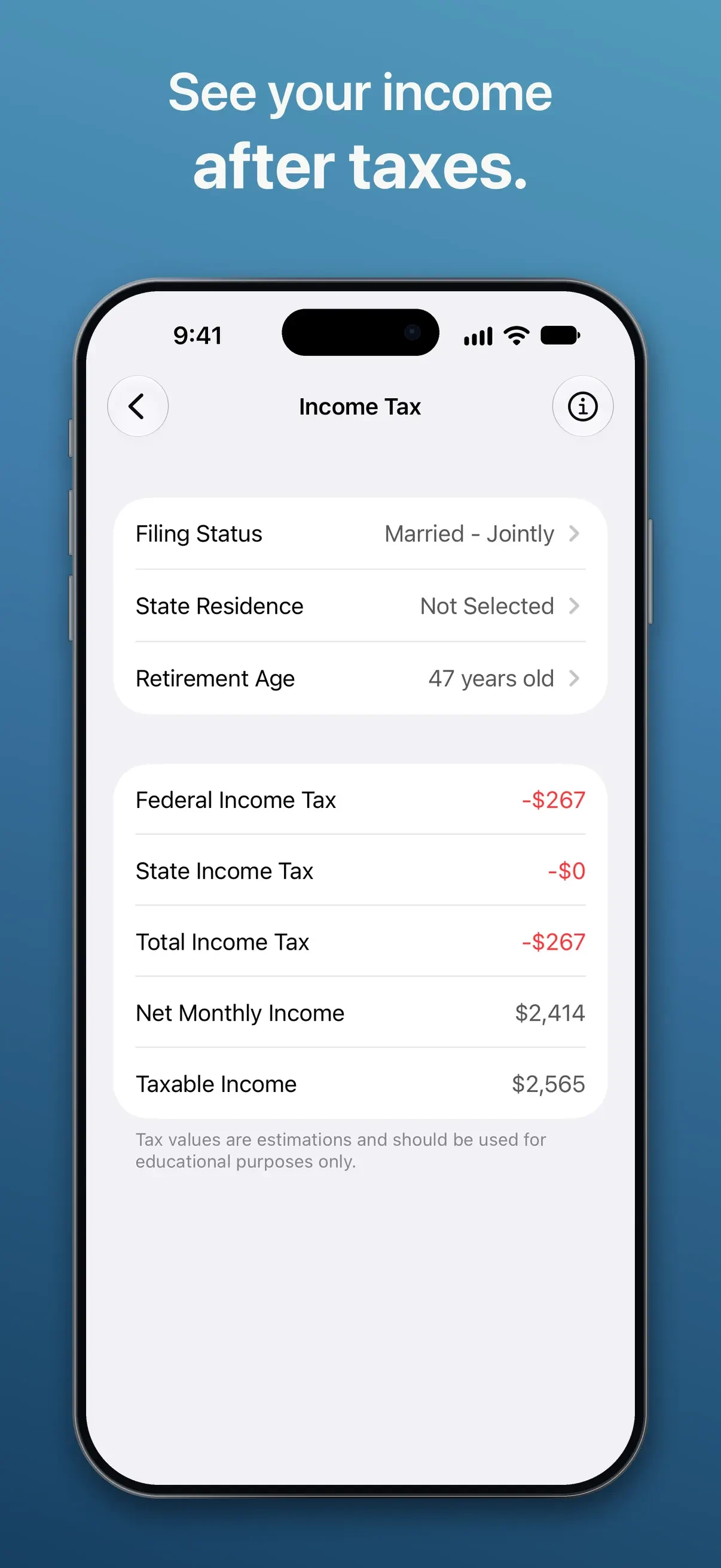 Military Retirement app store screenshot 6 — Finance (iOS)