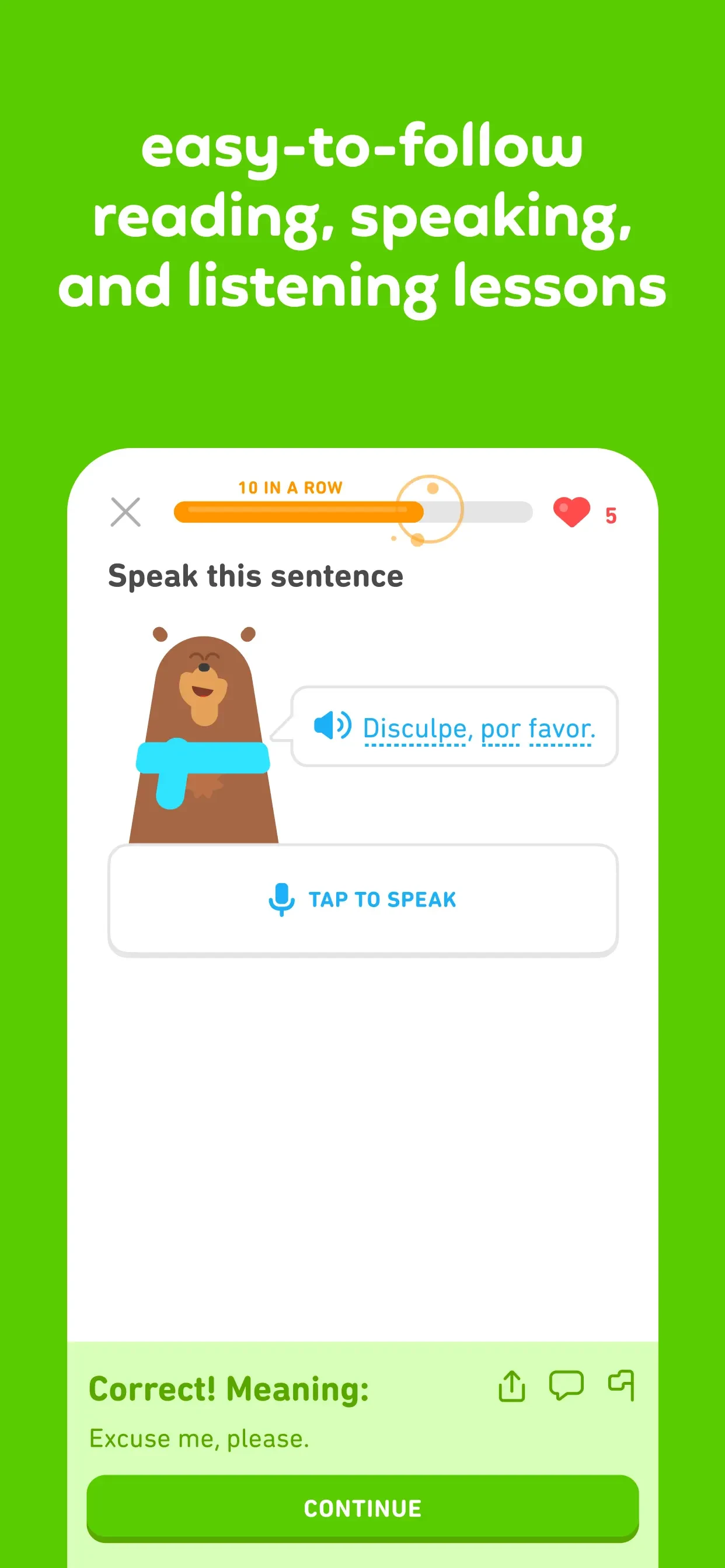 Duolingo - Language Lessons app store screenshot 6 — Education (iOS)