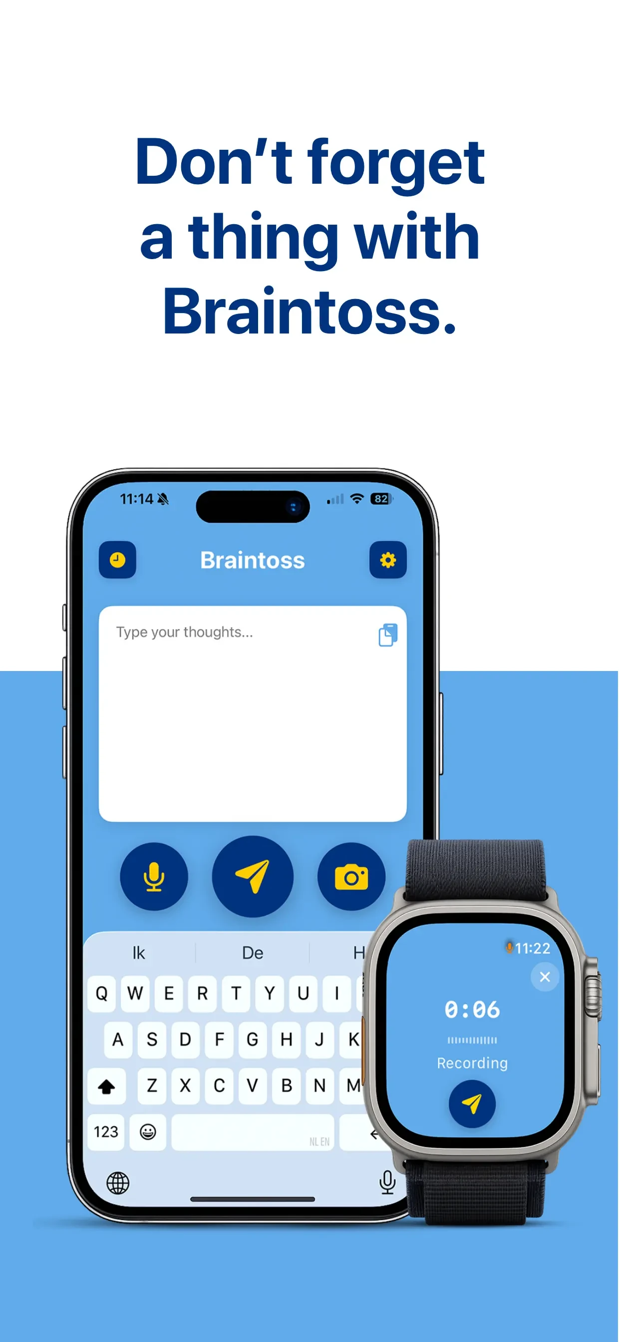 Braintoss app store screenshot 1 — Unknown (iOS)