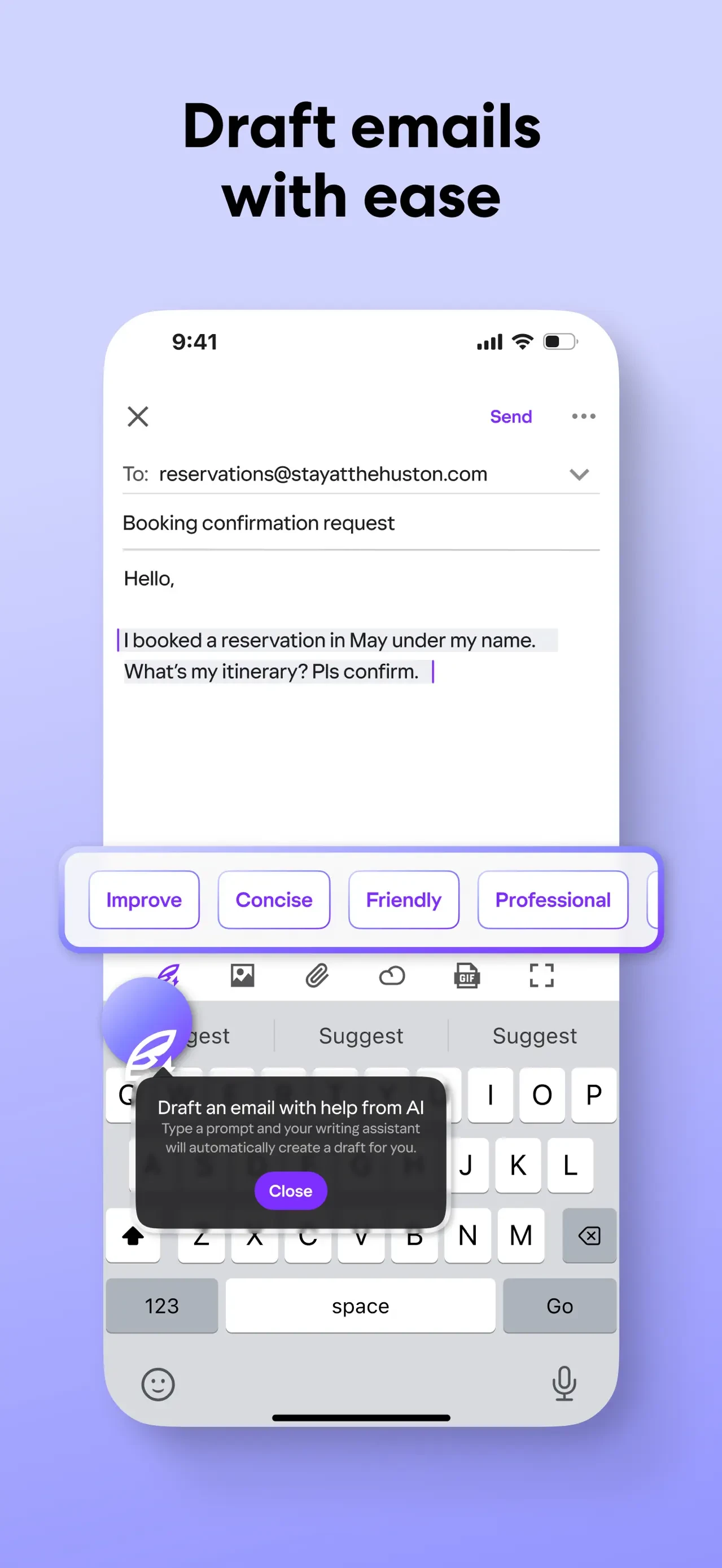 Yahoo Mail: Your Email & Inbox app store screenshot 4 — Productivity (iOS)