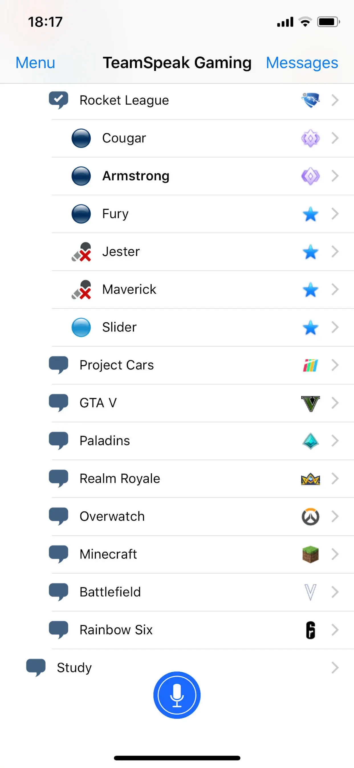 TeamSpeak 3 app store screenshot 2 — Social Networking (iOS)
