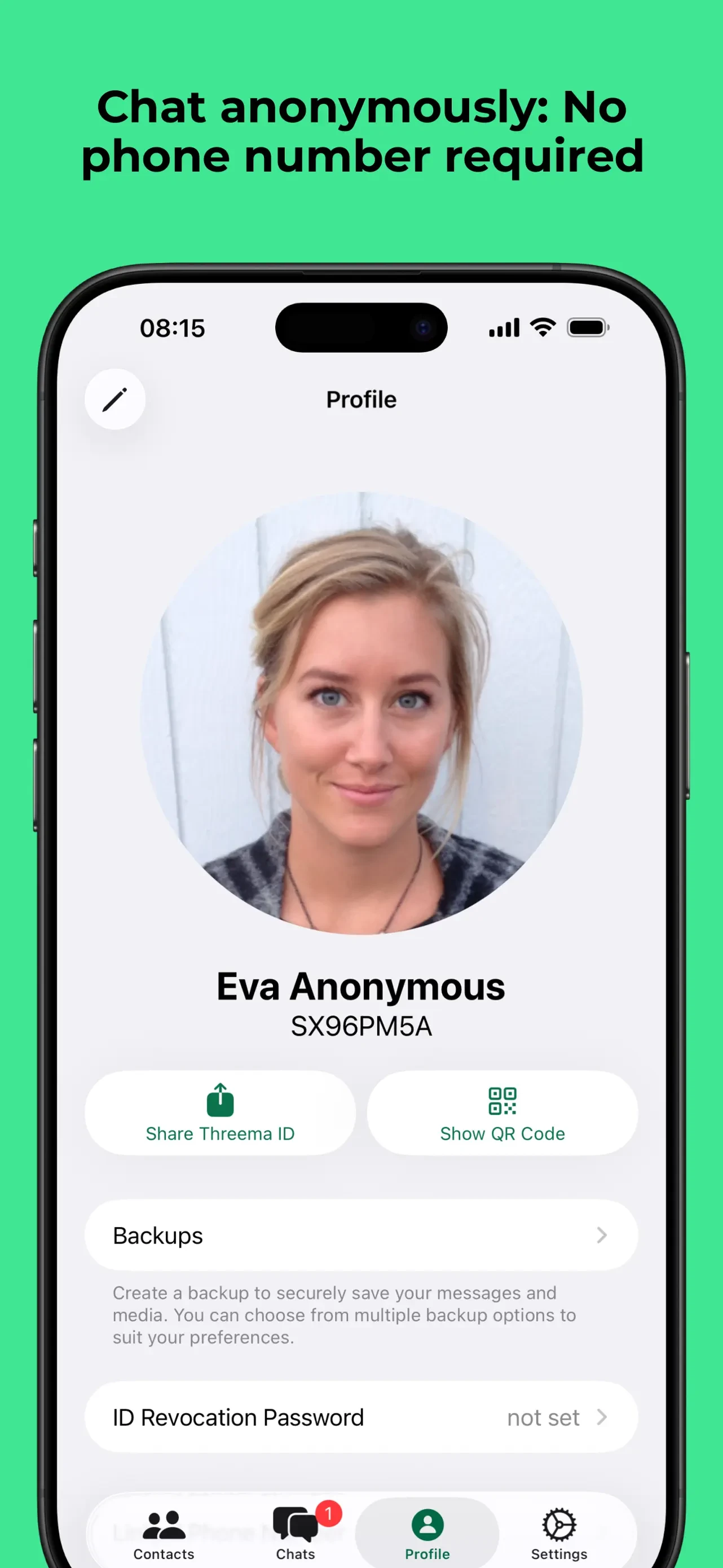 Threema. The Secure Messenger app store screenshot 3 — Social Networking (iOS)