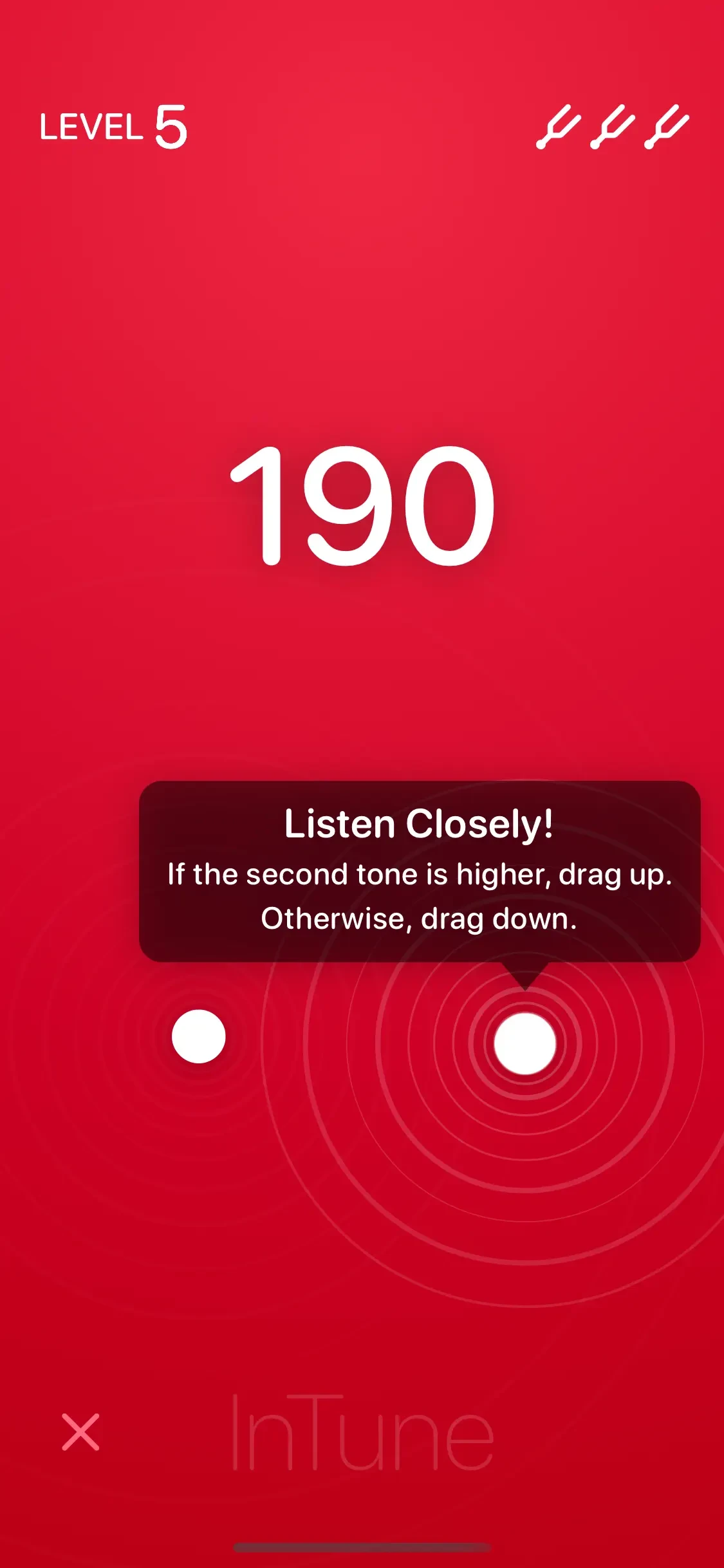 InTune – Tuning Practice app store screenshot 2 — Music (iOS)