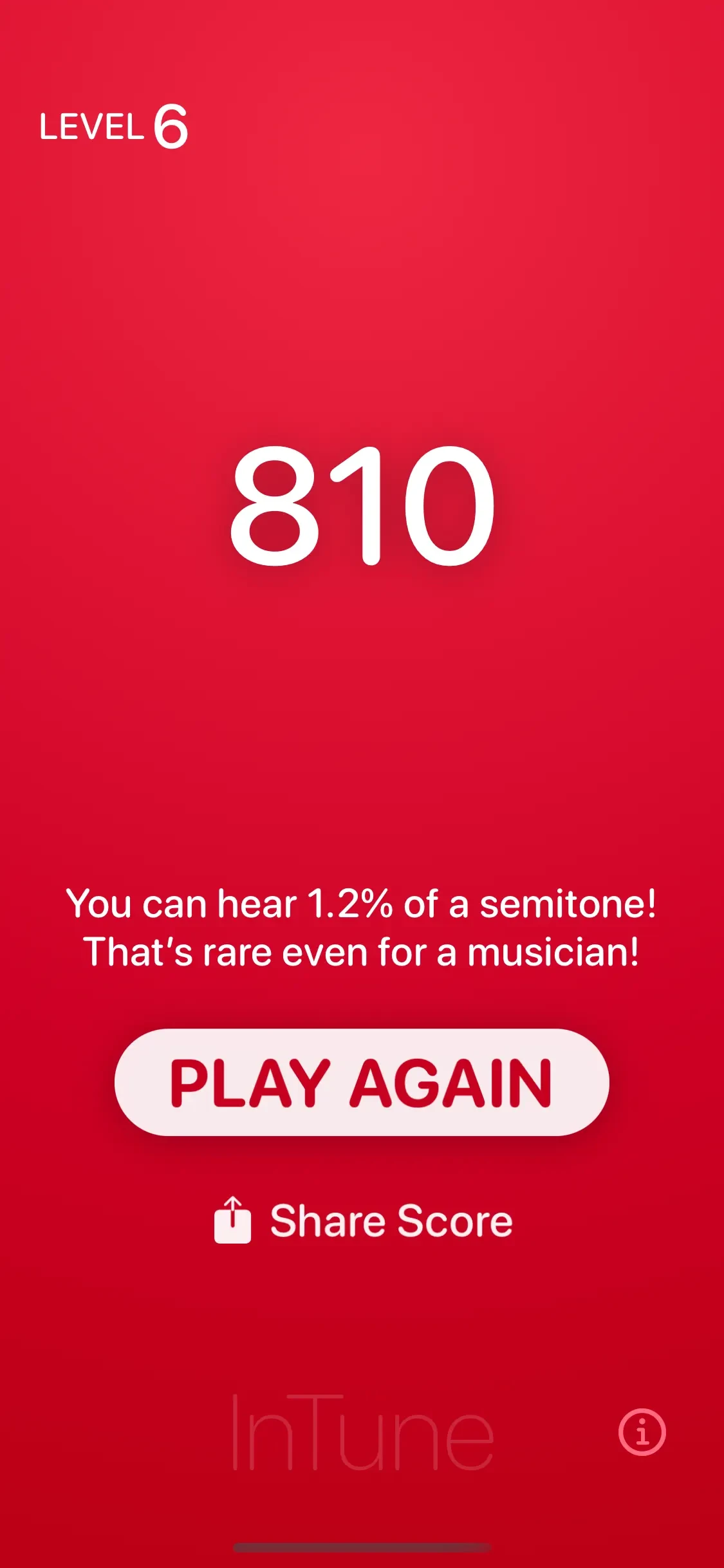 InTune – Tuning Practice app store screenshot 4 — Music (iOS)