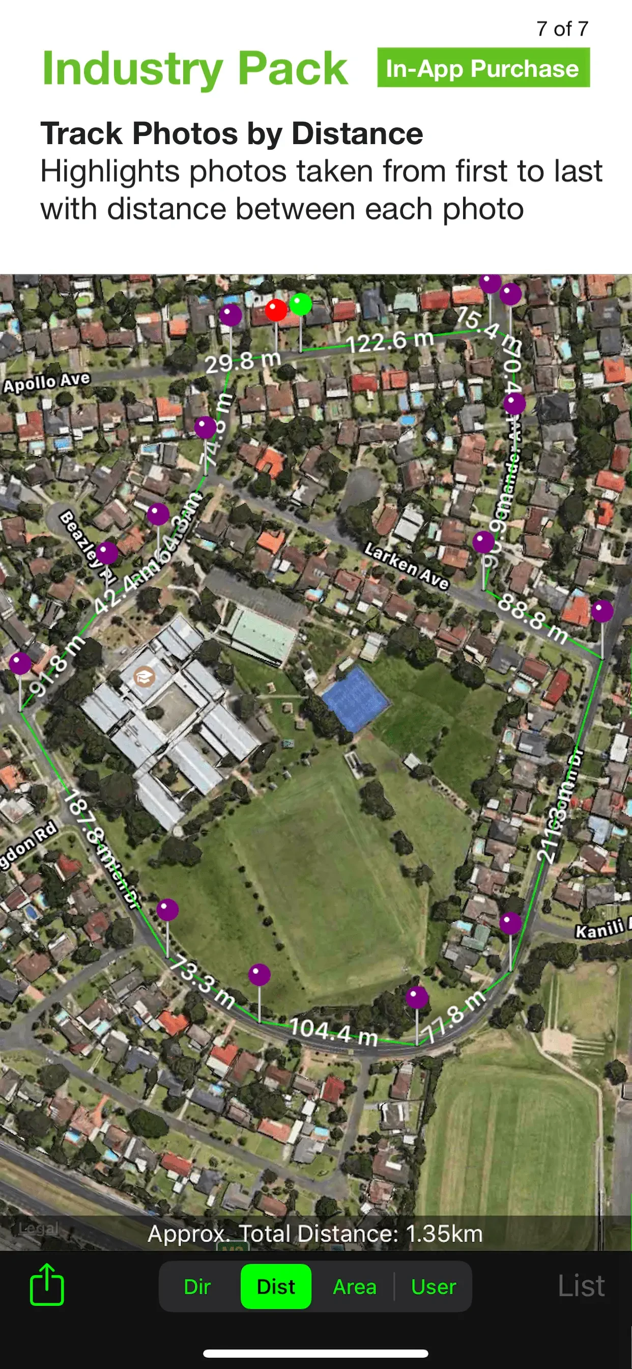 Solocator - GPS Field Camera app store screenshot 10 — Navigation (iOS)
