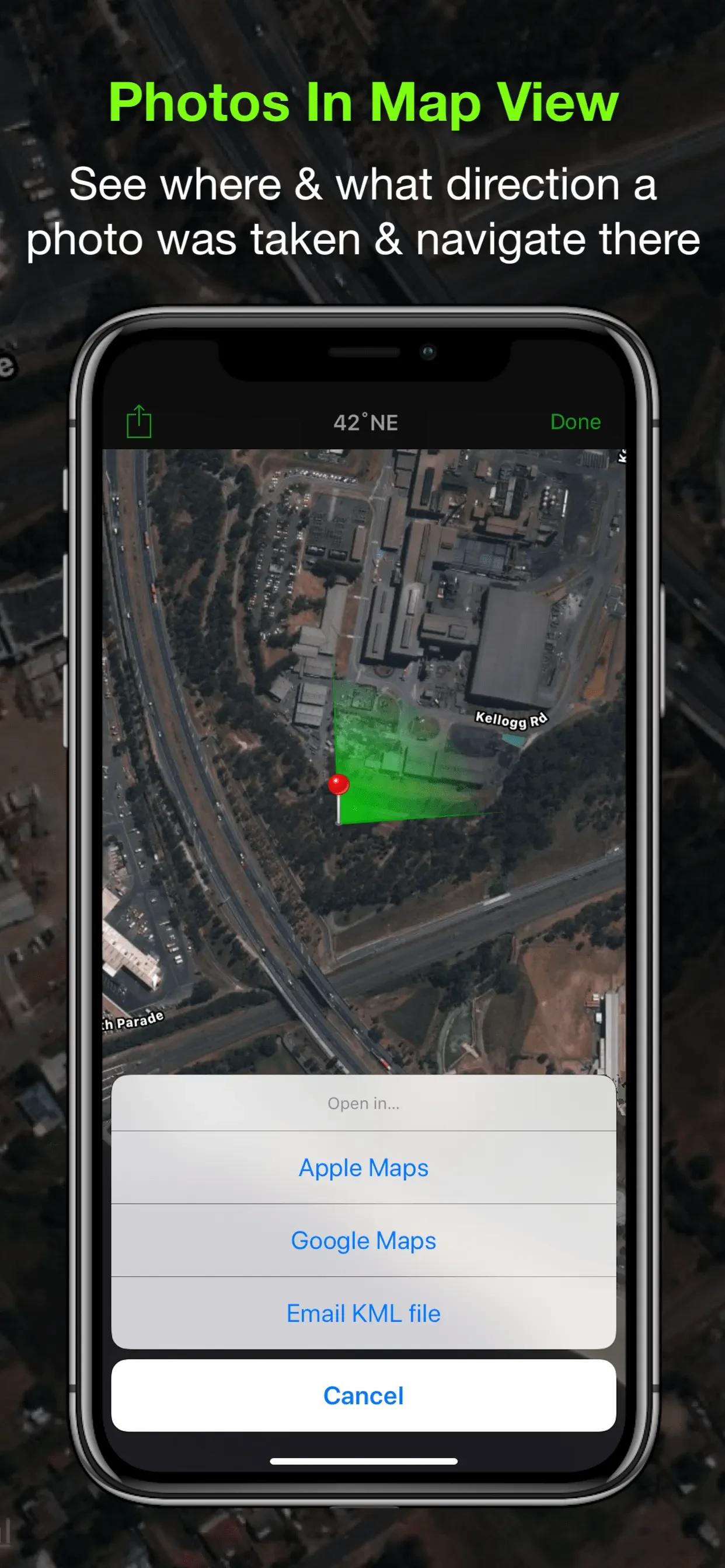 Solocator - GPS Field Camera app store screenshot 2 — Navigation (iOS)