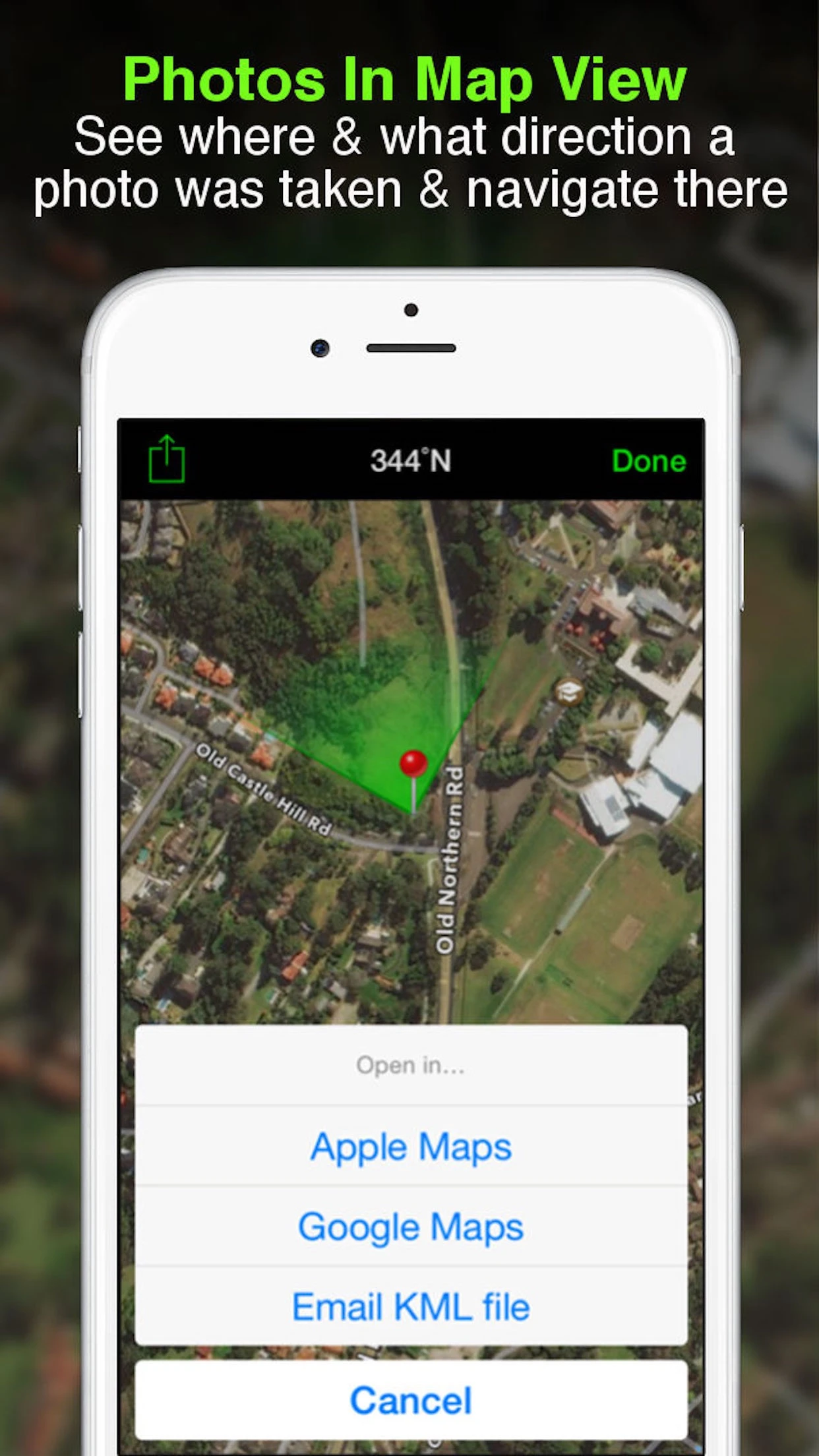 Solocator - GPS Field Camera app store screenshot 2 — Navigation (iOS)
