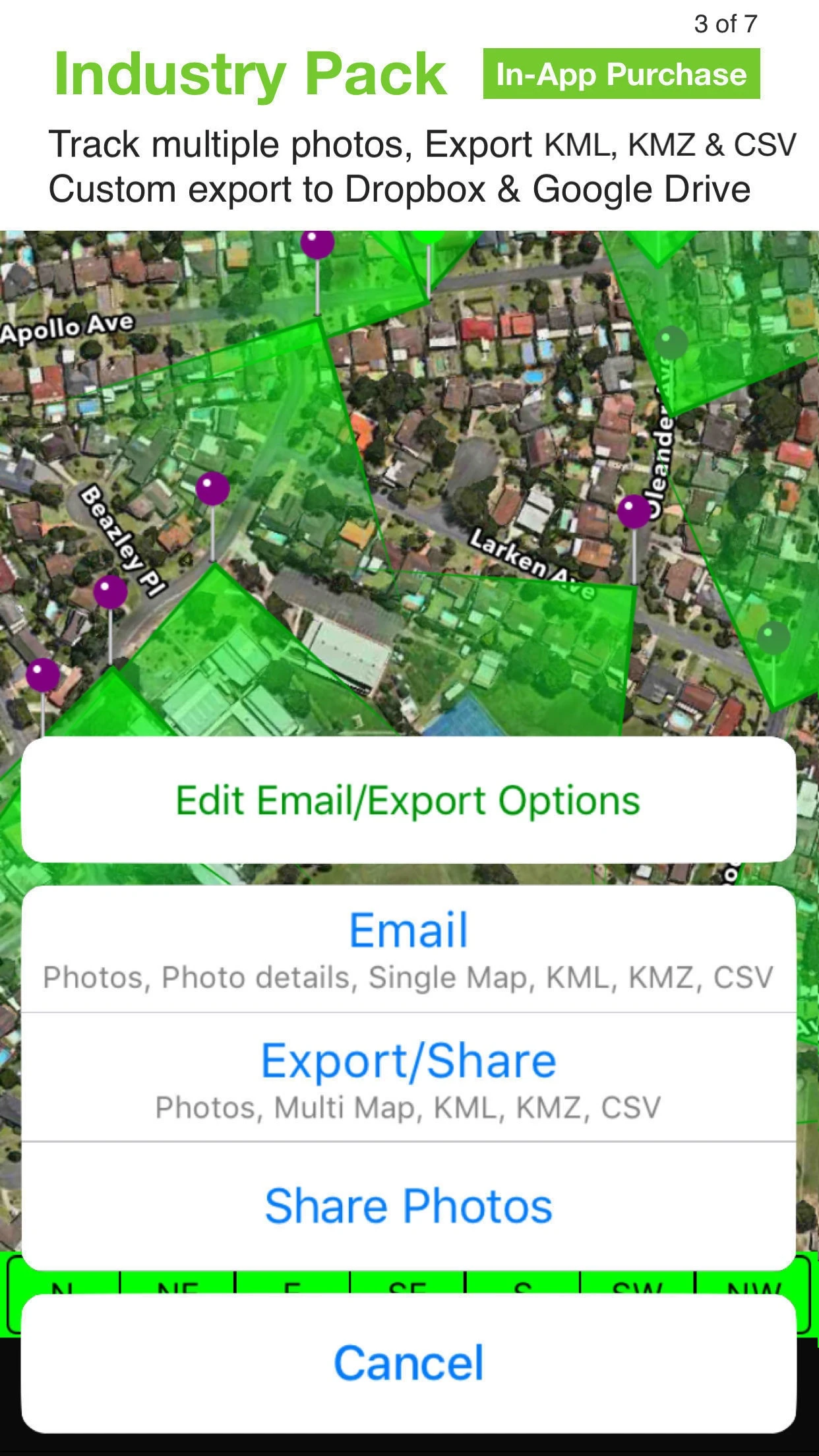 Solocator - GPS Field Camera app store screenshot 6 — Navigation (iOS)
