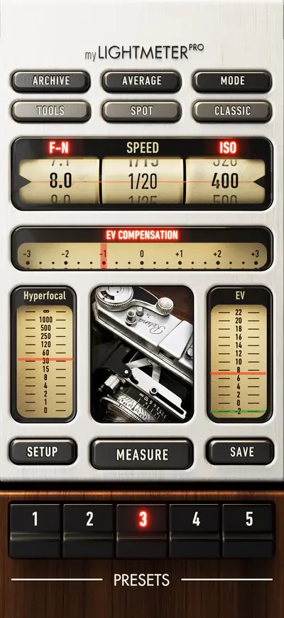 myLightMeter PRO app store screenshot 1 — Photo & Video (iOS)