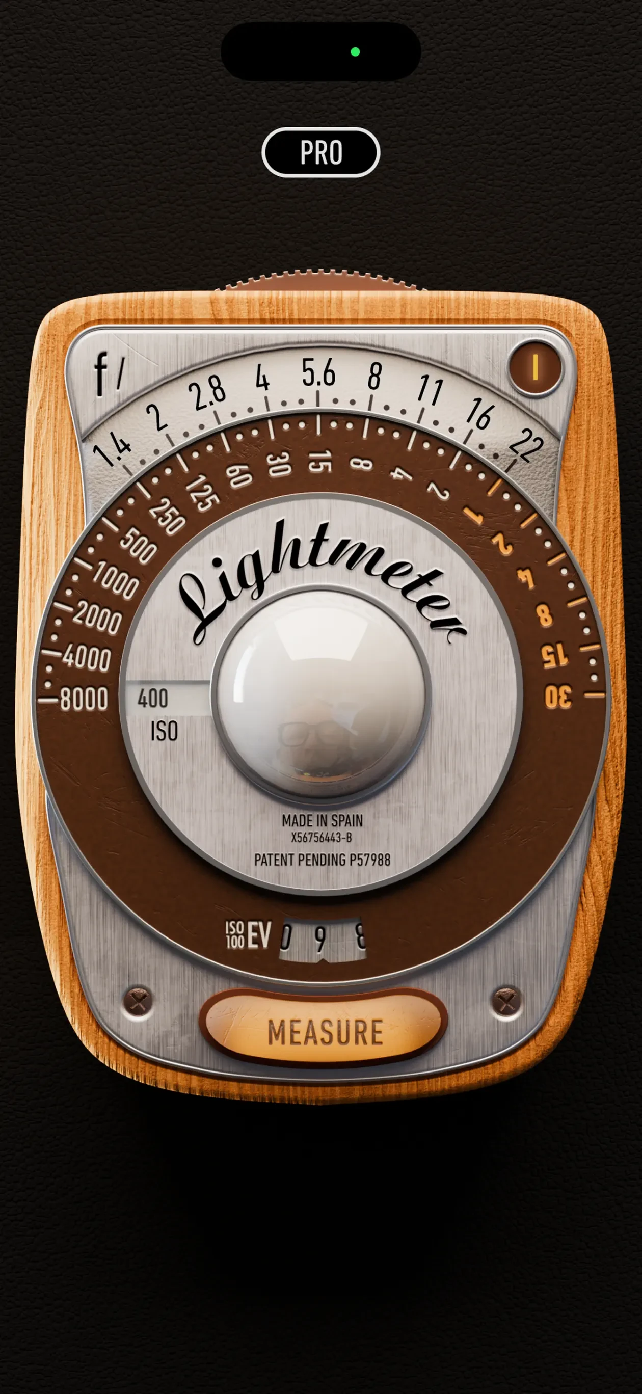 myLightMeter PRO app store screenshot 2 — Photo & Video (iOS)