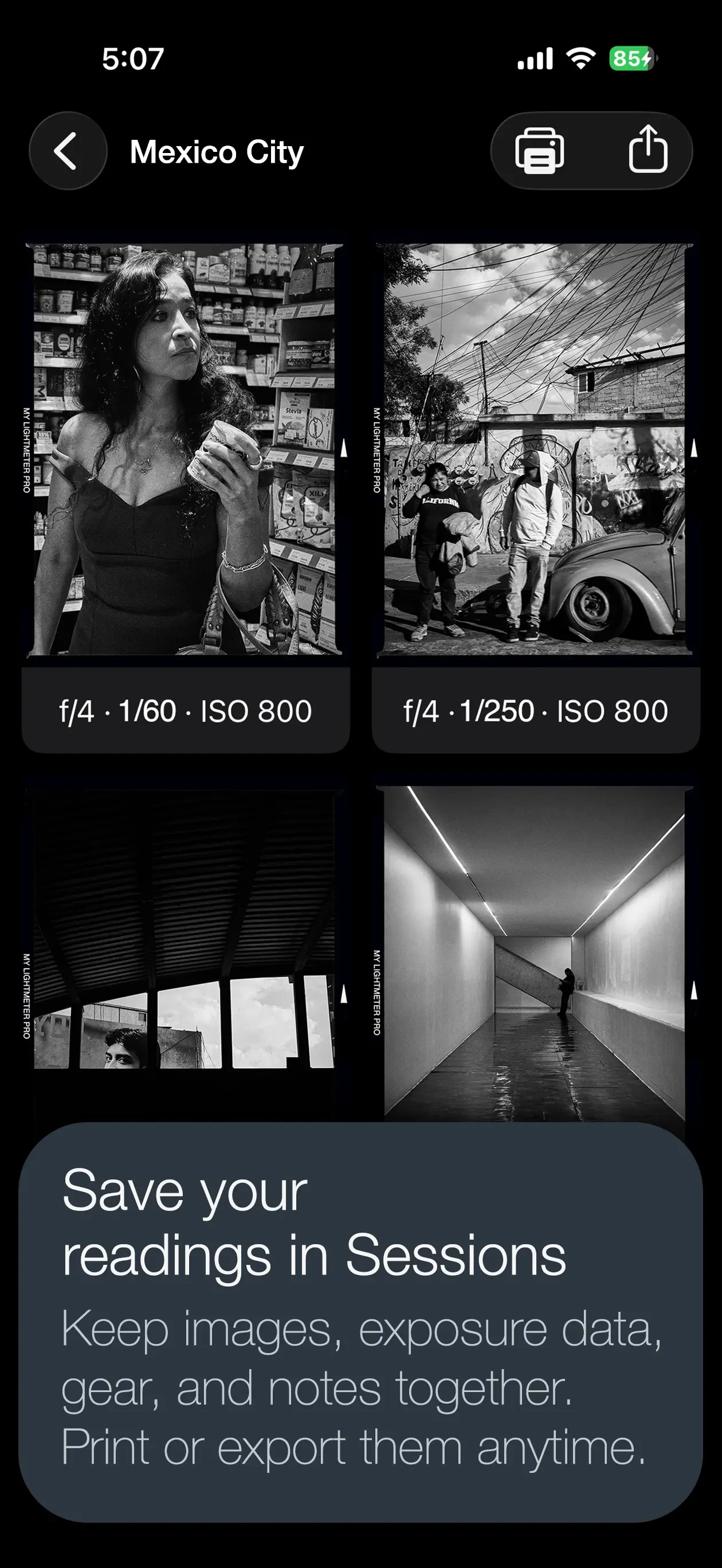 myLightMeter PRO app store screenshot 3 — Photo & Video (iOS)