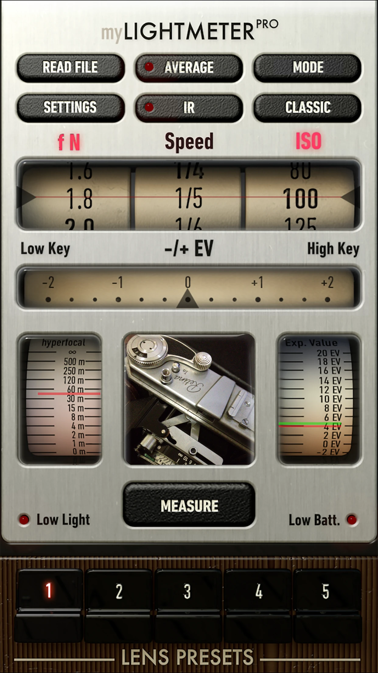 myLightMeter PRO app store screenshot 1 — Photo & Video (iOS)