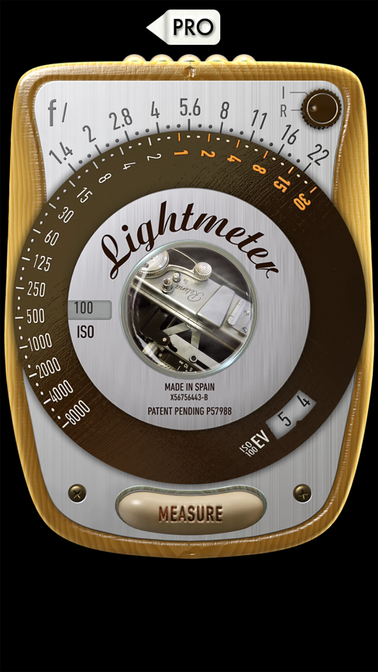 myLightMeter PRO app store screenshot 4 — Photo & Video (iOS)
