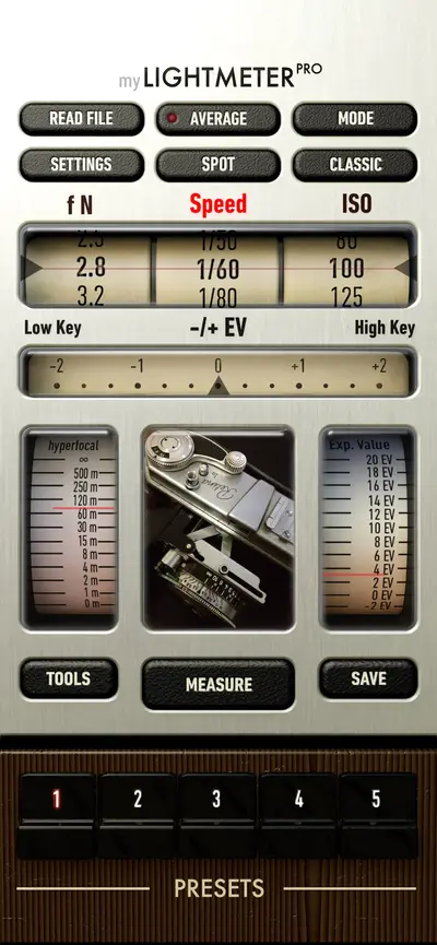 myLightMeter PRO app store screenshot 1 — Photo & Video (iOS)