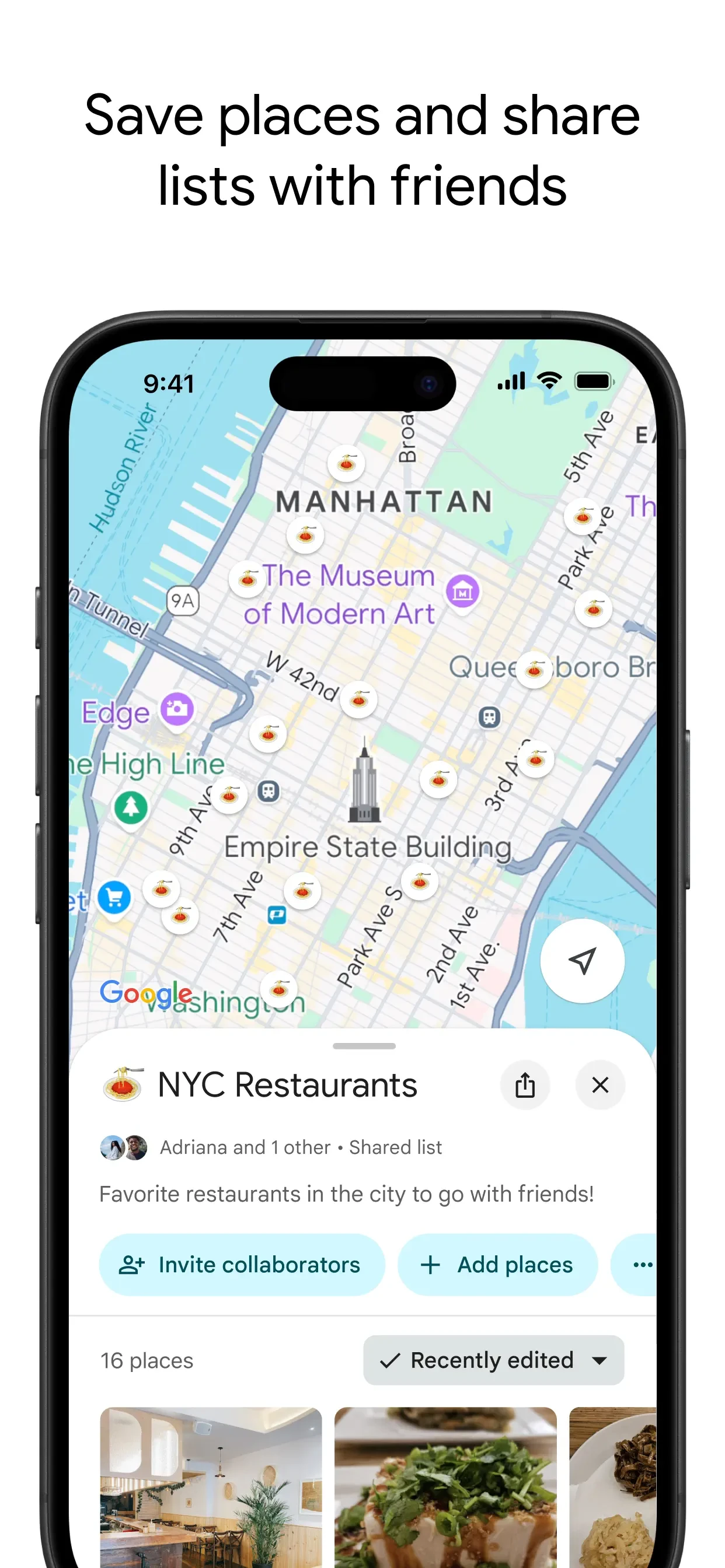 Google Maps app store screenshot 5 — Navigation (iOS)