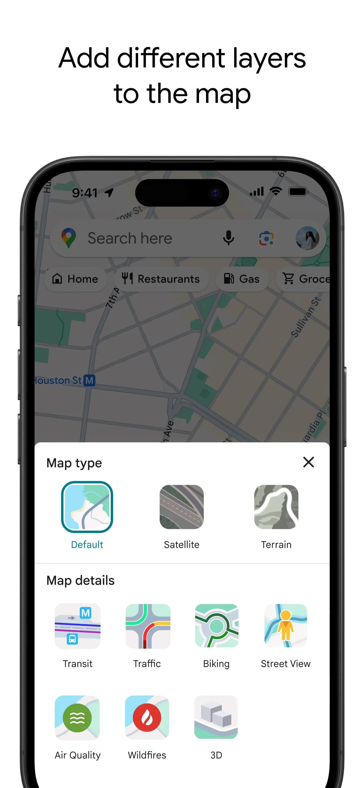 Google Maps app store screenshot 6 — Navigation (iOS)