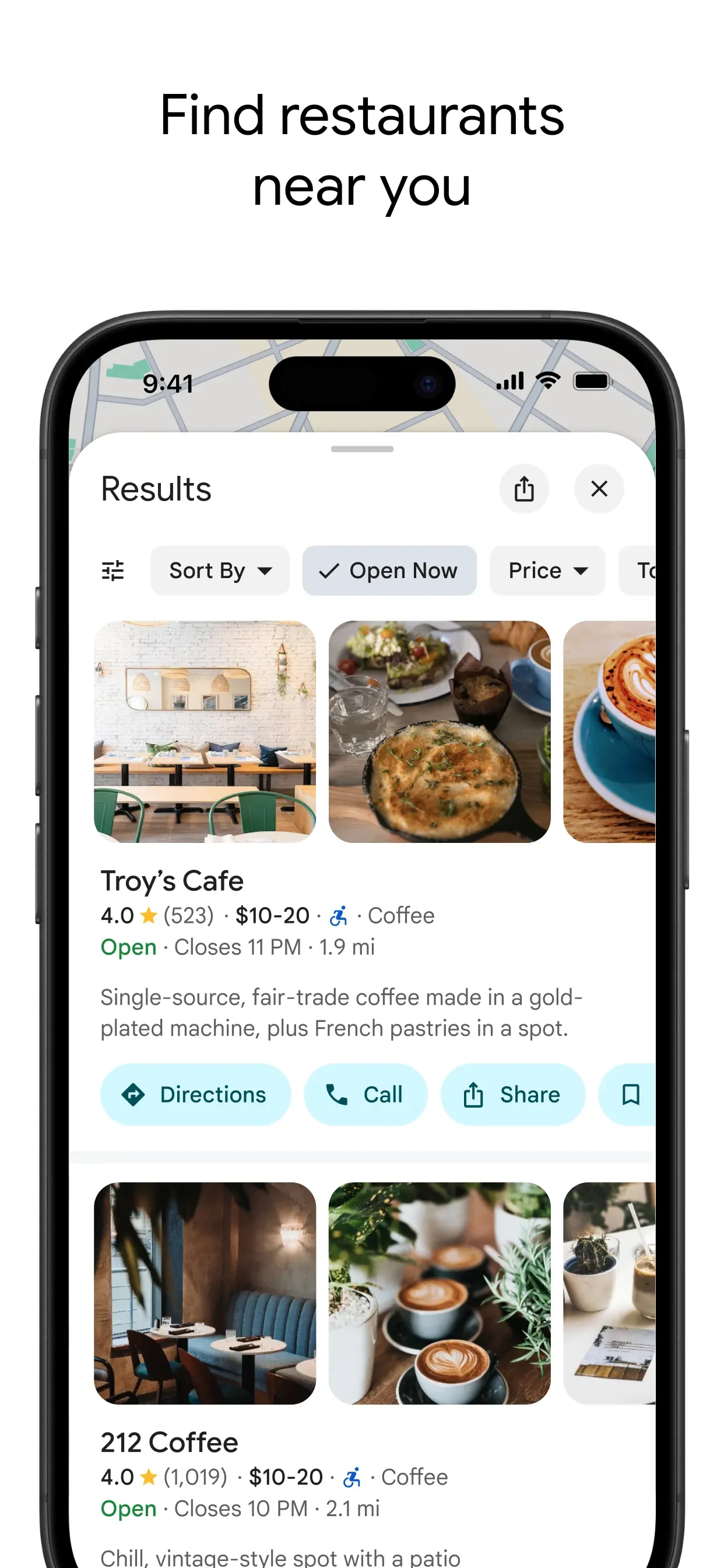 Google Maps app store screenshot 7 — Navigation (iOS)