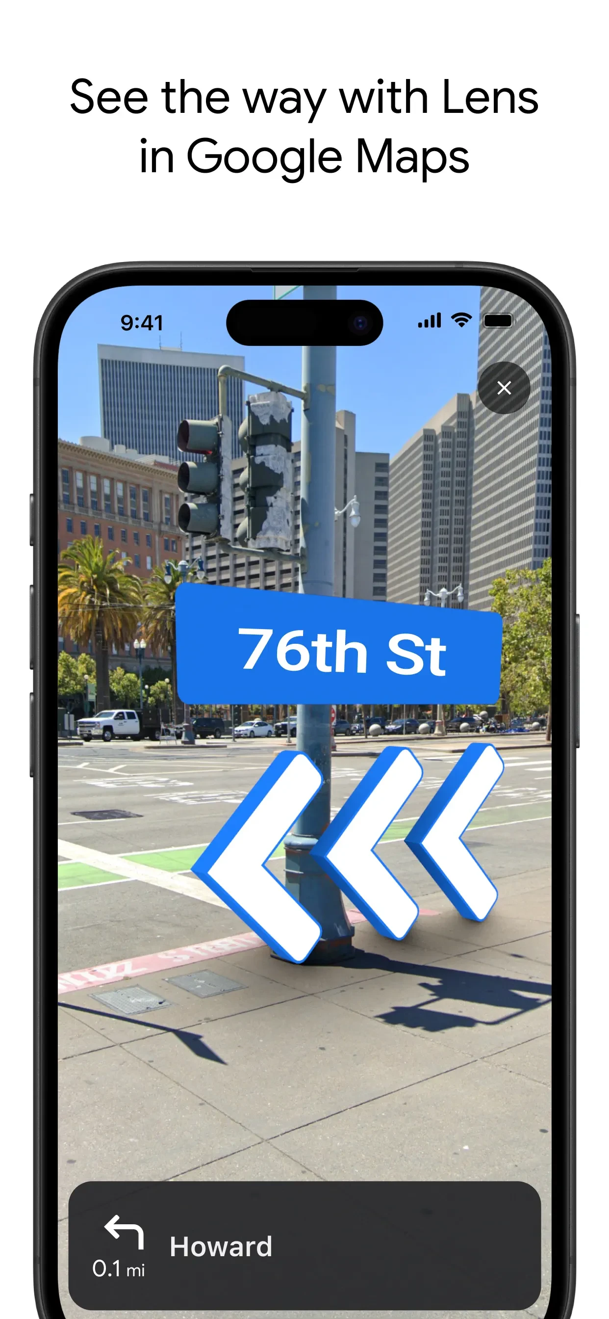 Google Maps app store screenshot 8 — Navigation (iOS)