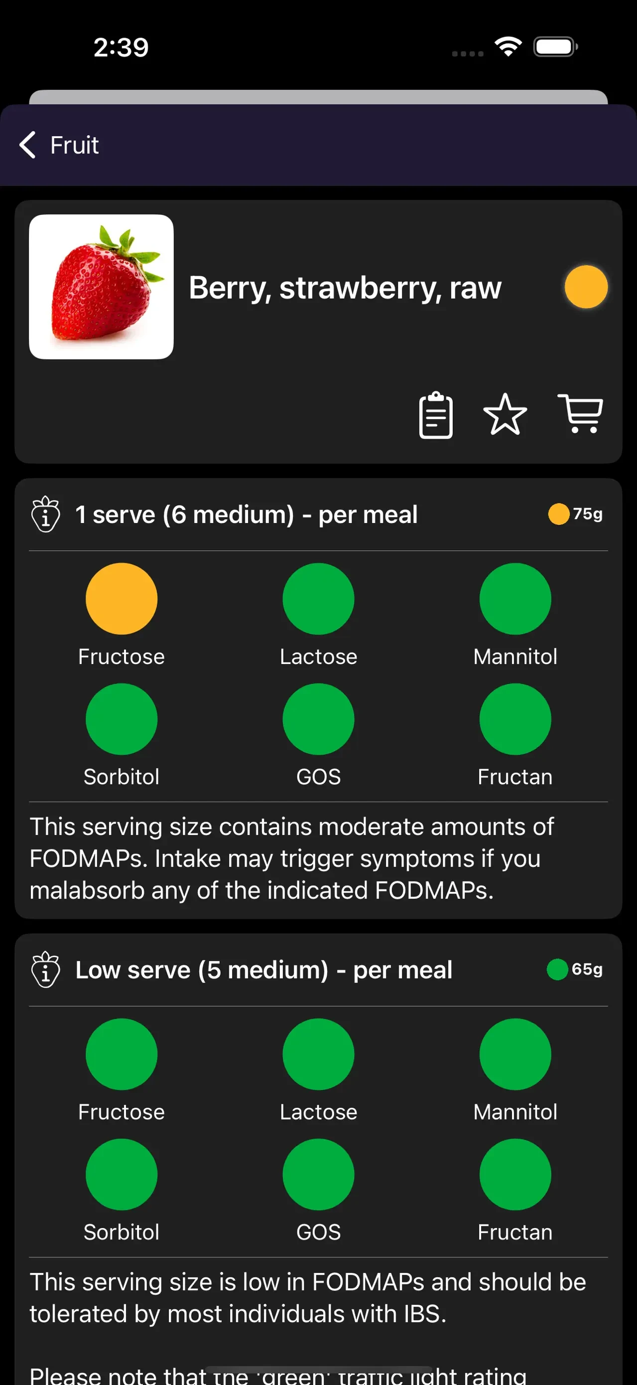 Monash FODMAP Diet app store screenshot 8 — Medical (iOS)