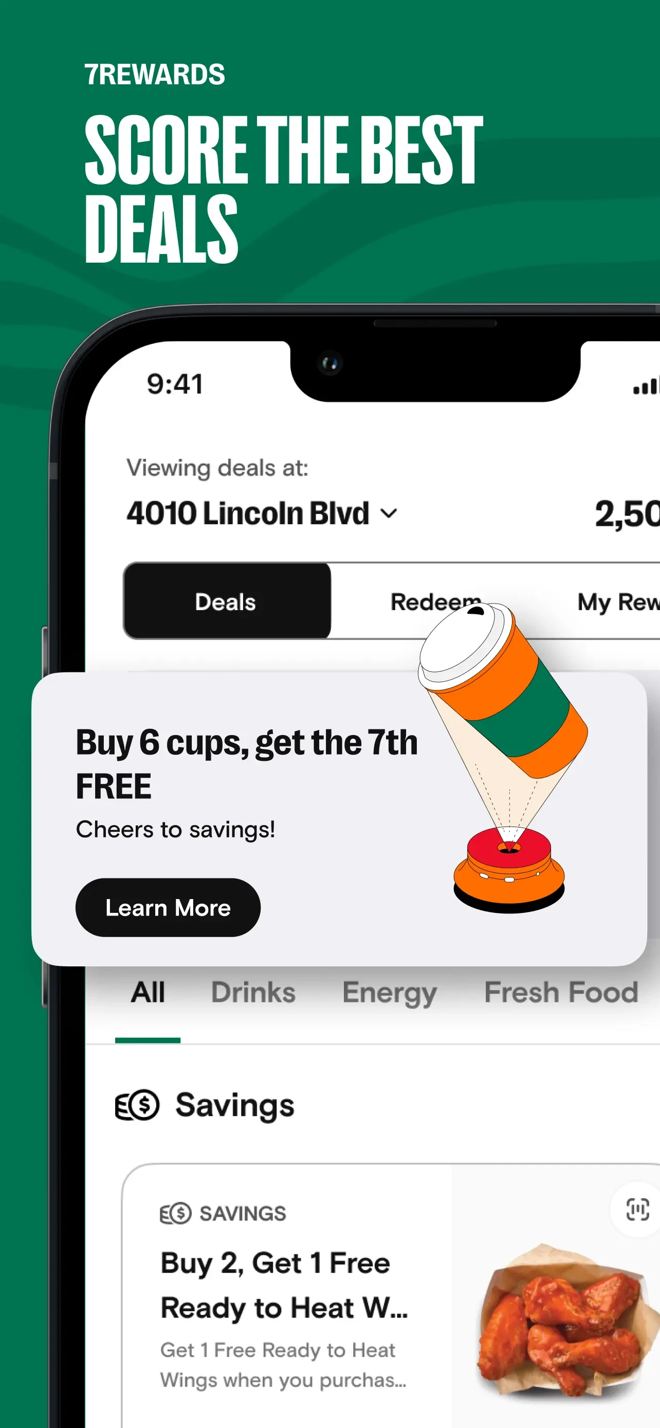 7-Eleven: Rewards & Shopping app store screenshot 2 — Food & Drink (iOS)