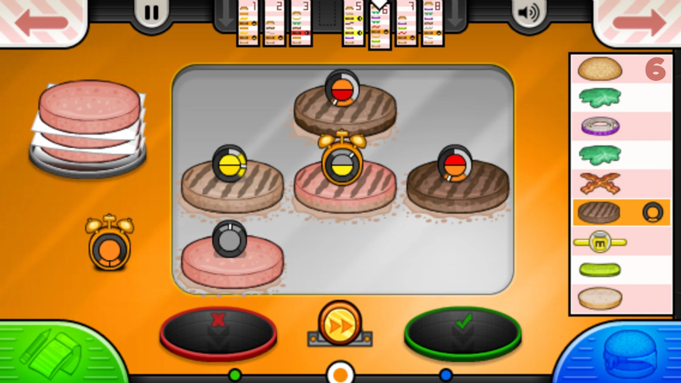 Papa's Burgeria To Go! app store screenshot 3 — Games (iOS)