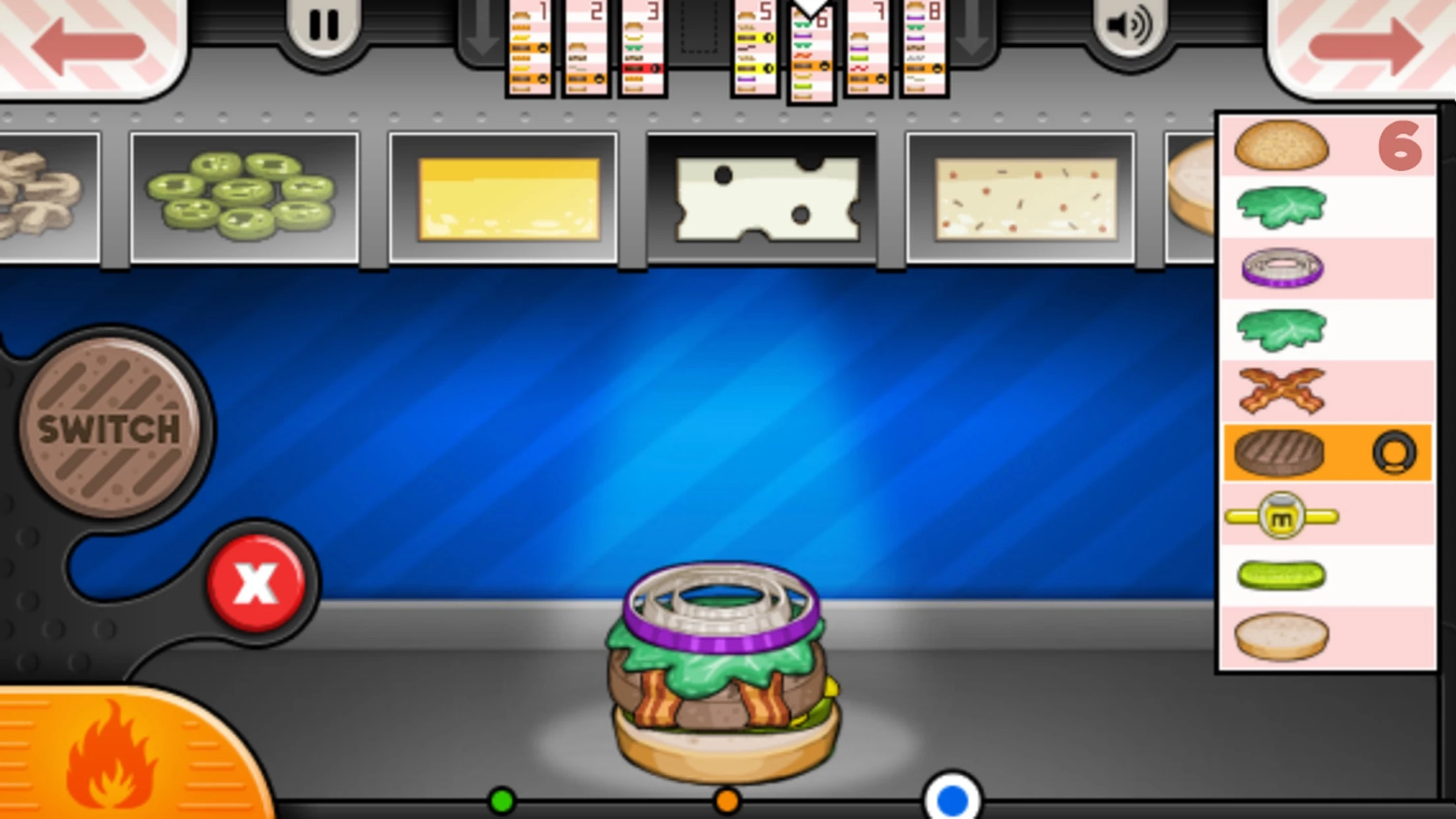 Papa's Burgeria To Go! app store screenshot 4 — Games (iOS)