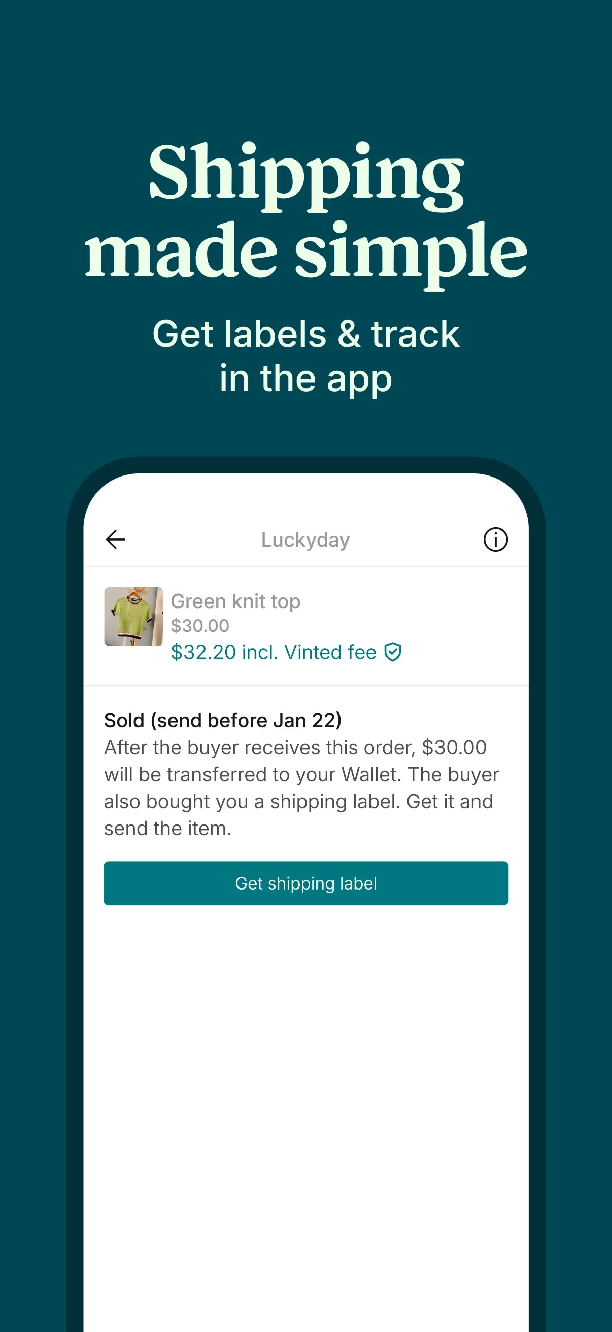 Vinted: Pre-loved marketplace app store screenshot 5 — Shopping (iOS)