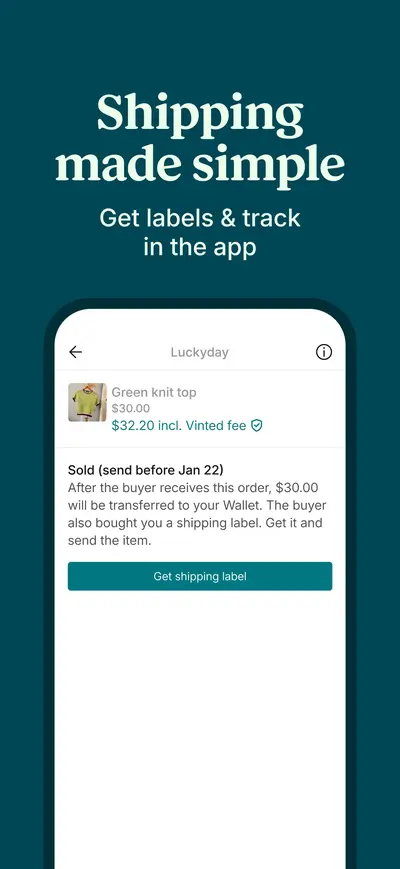 Vinted: Pre-loved marketplace app store screenshot 5 — Shopping (iOS)