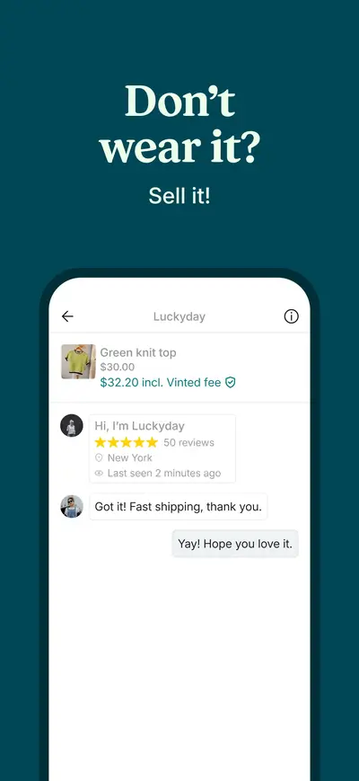 Vinted: Pre-loved marketplace app store screenshot 6 — Shopping (iOS)
