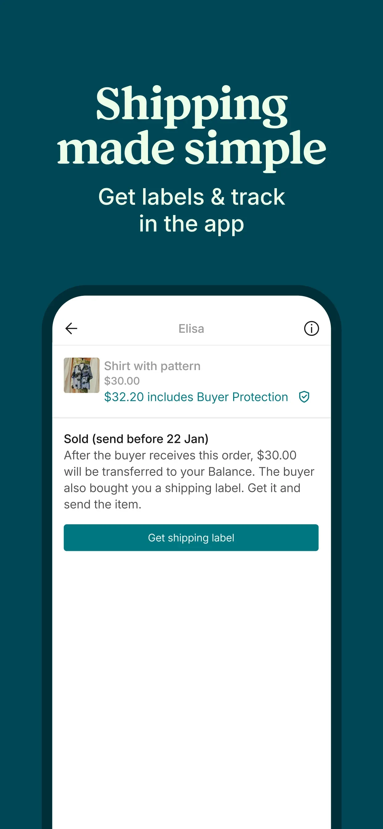 Vinted: Pre-loved marketplace app store screenshot 5 — Shopping (iOS)