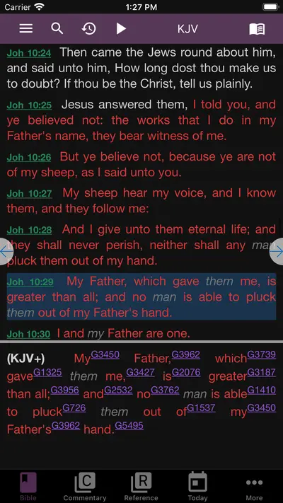 e-Sword LT: Bible Study to Go app store screenshot 1 — Reference (iOS)