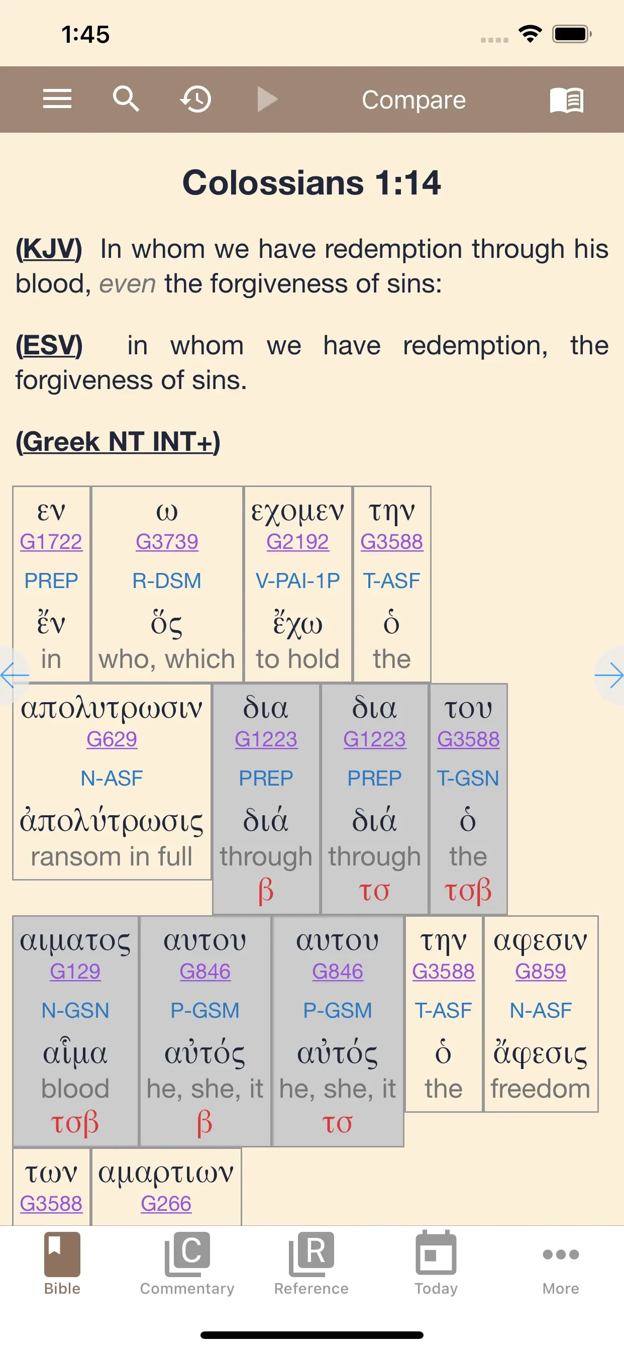 e-Sword LT: Bible Study to Go app store screenshot 4 — Reference (iOS)