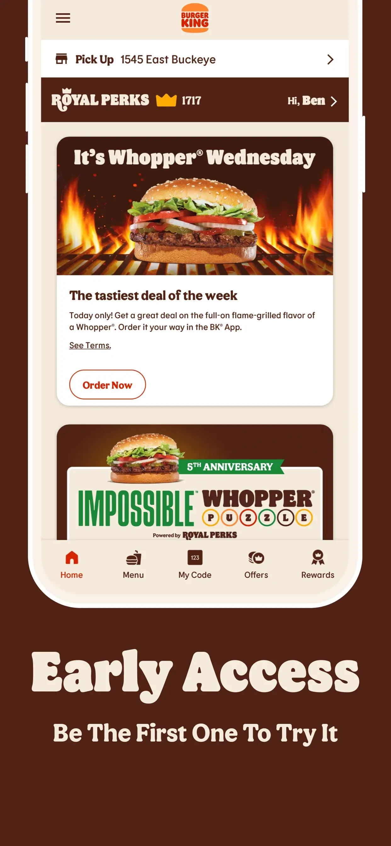 BURGER KING® App app store screenshot 6 — Unknown (iOS)