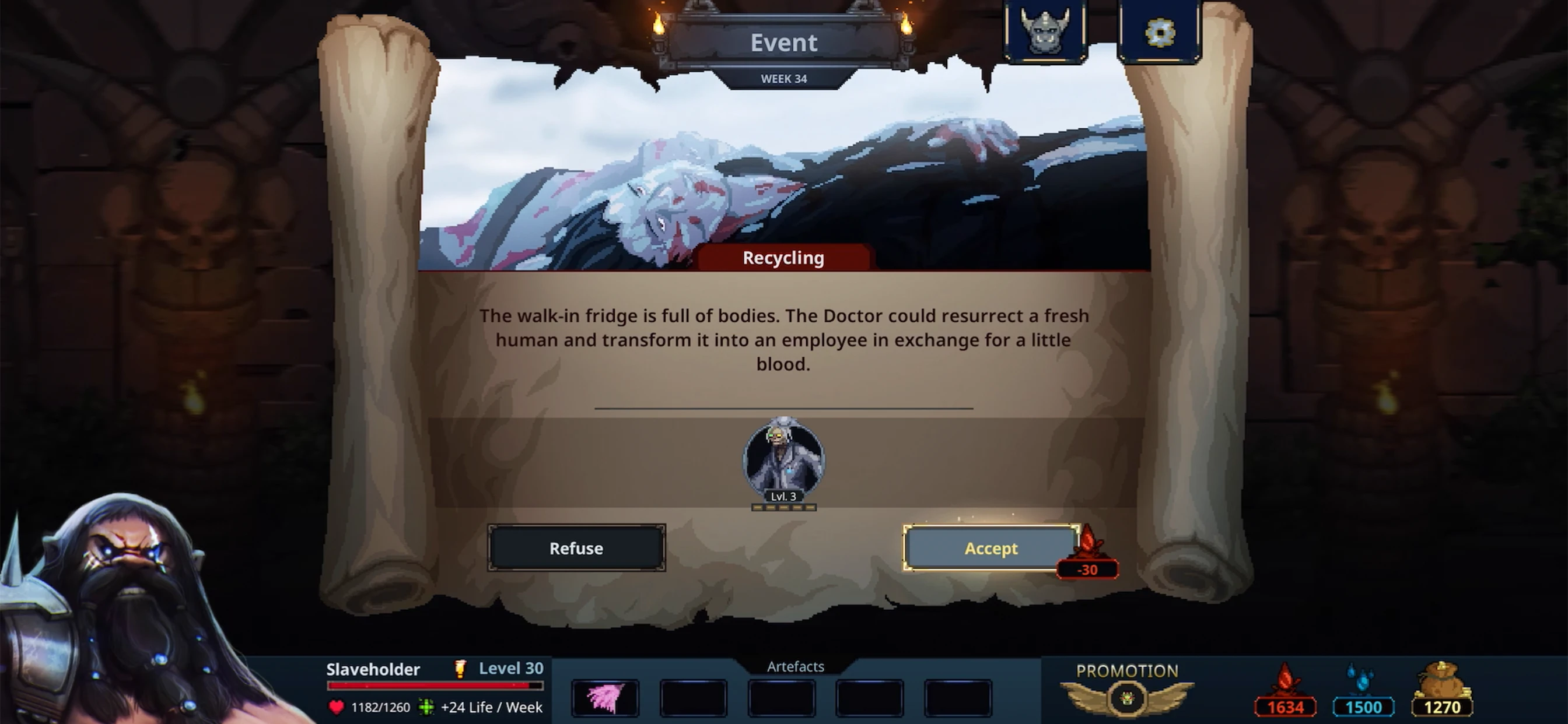 Legend of Keepers app store screenshot 8 — Games (iOS)