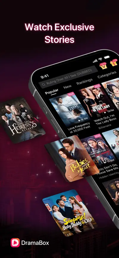 DramaBox - Stream Drama Shorts app store screenshot 1 — Entertainment (iOS)