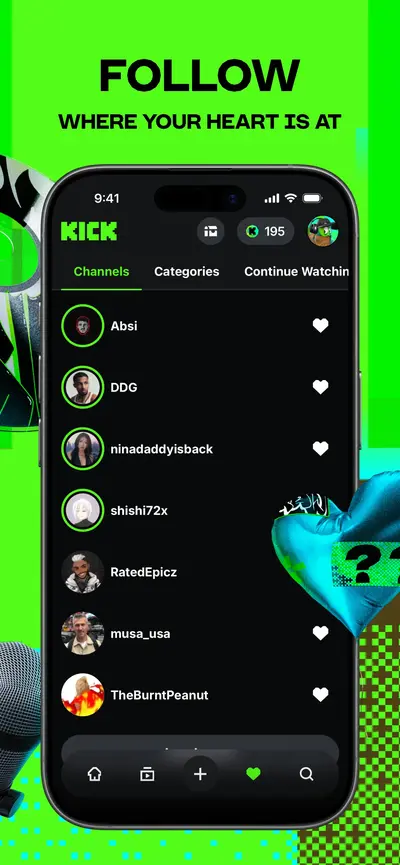 KICK - Live Streaming app store screenshot 3 — Photo & Video (iOS)