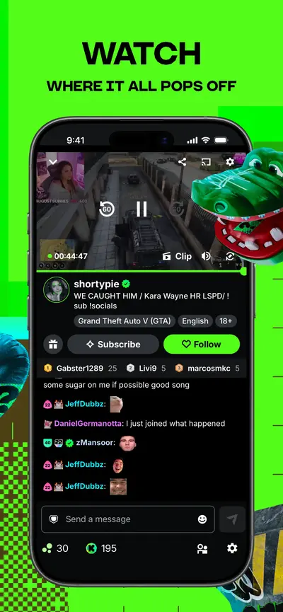 KICK - Live Streaming app store screenshot 4 — Photo & Video (iOS)